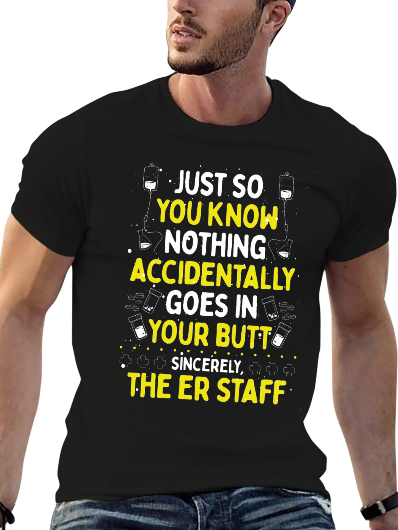 ER Staff Novelty T-Shirt - Butt Injections