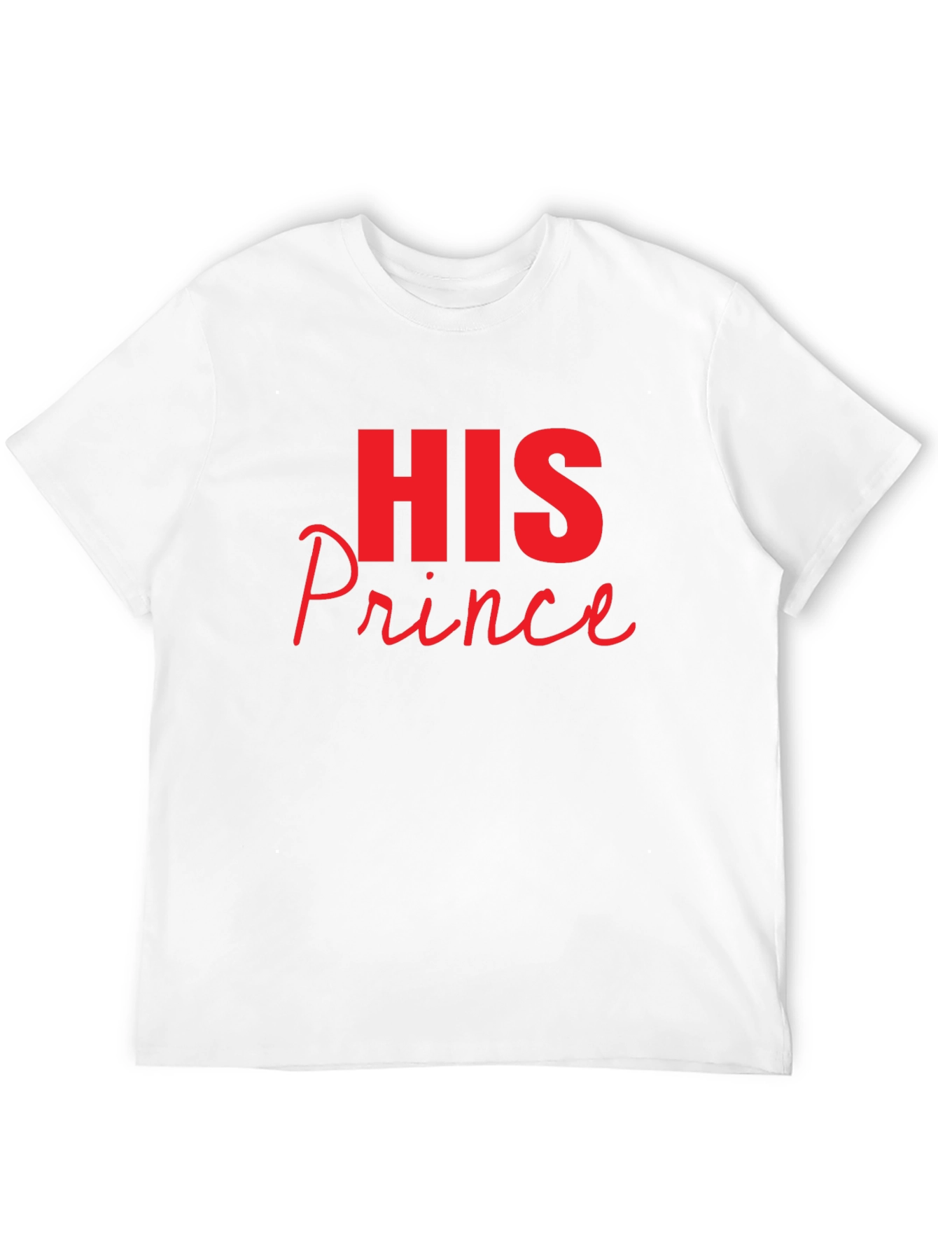 His Prince Black Graphic Tee