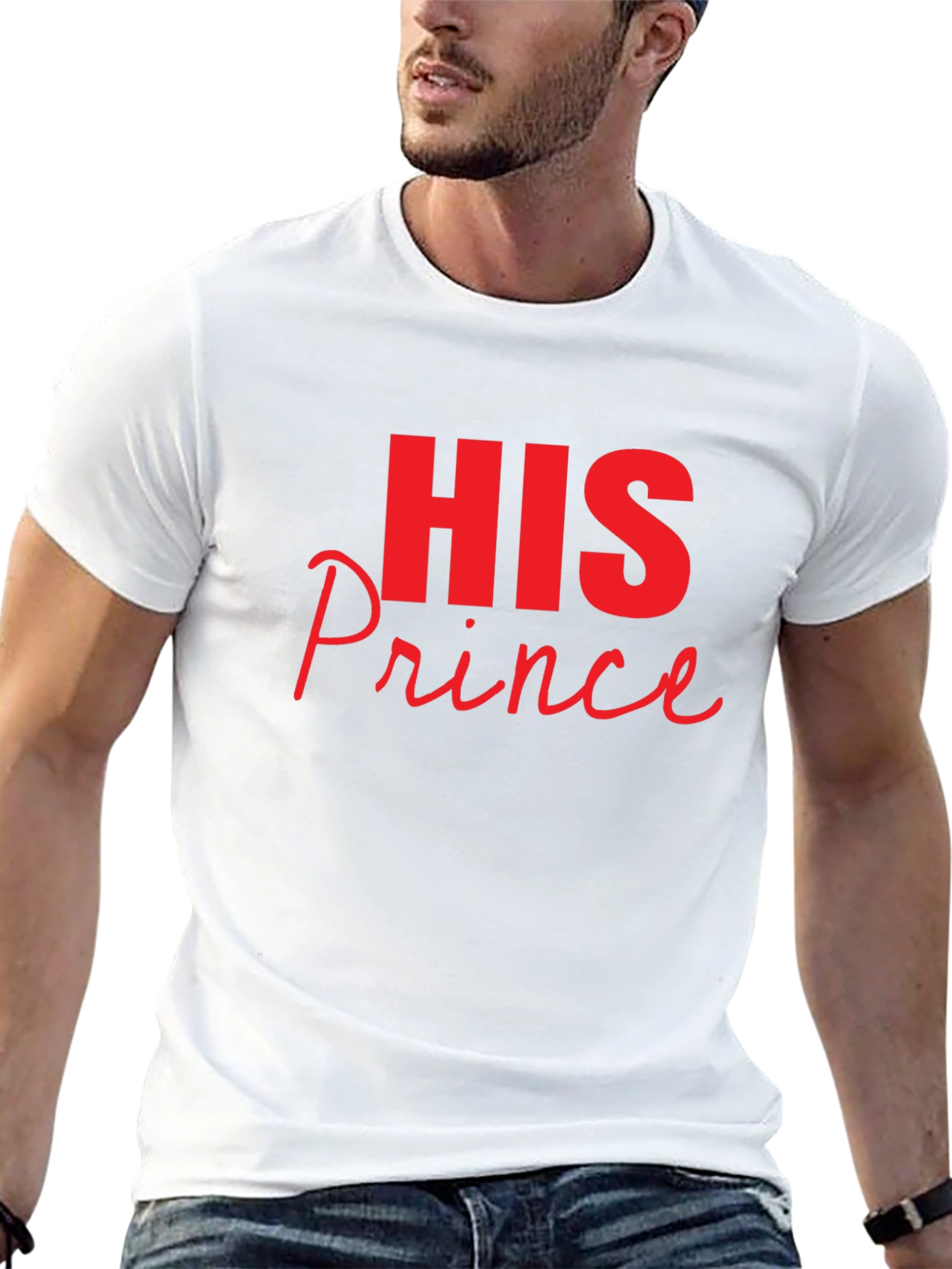 His Prince Black Graphic Tee