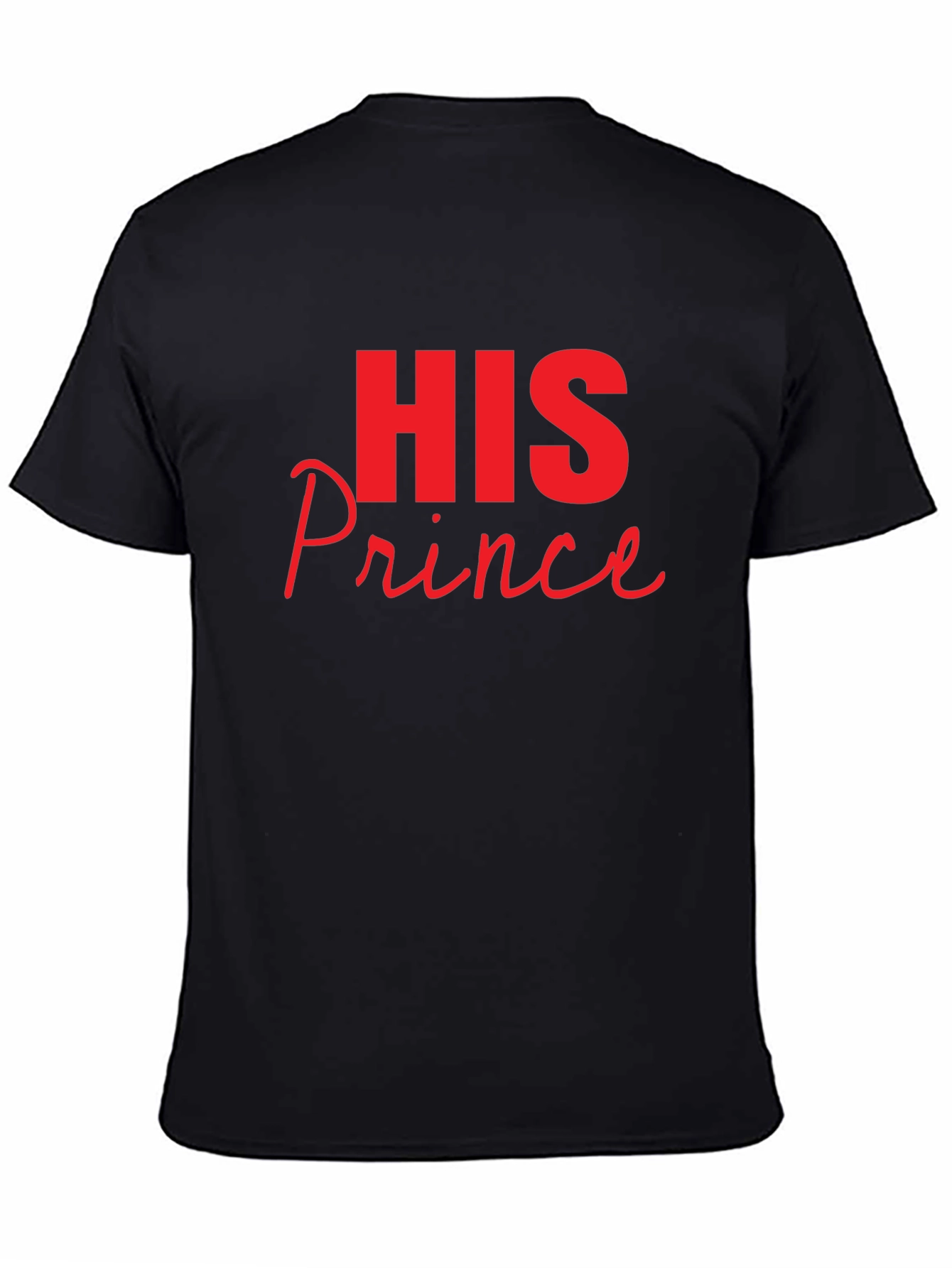 His Prince Black Graphic Tee