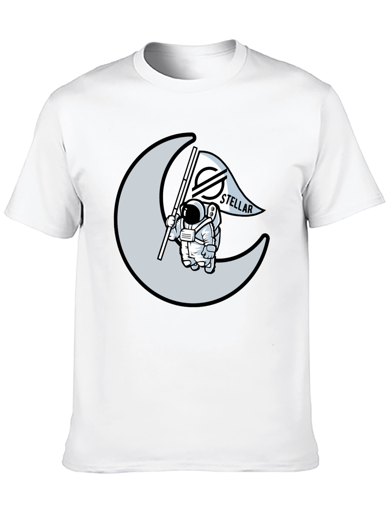 Astronaut Moon Stellar T-Shirt - Crypto Tee