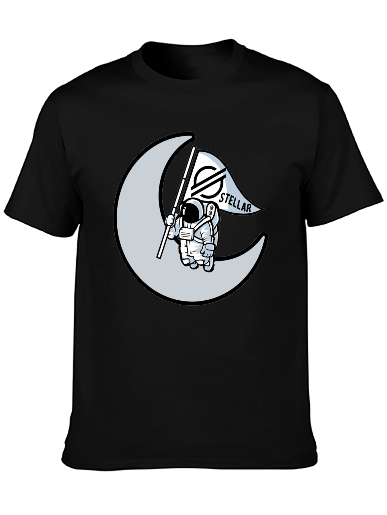 Astronaut Moon Stellar T-Shirt - Crypto Tee