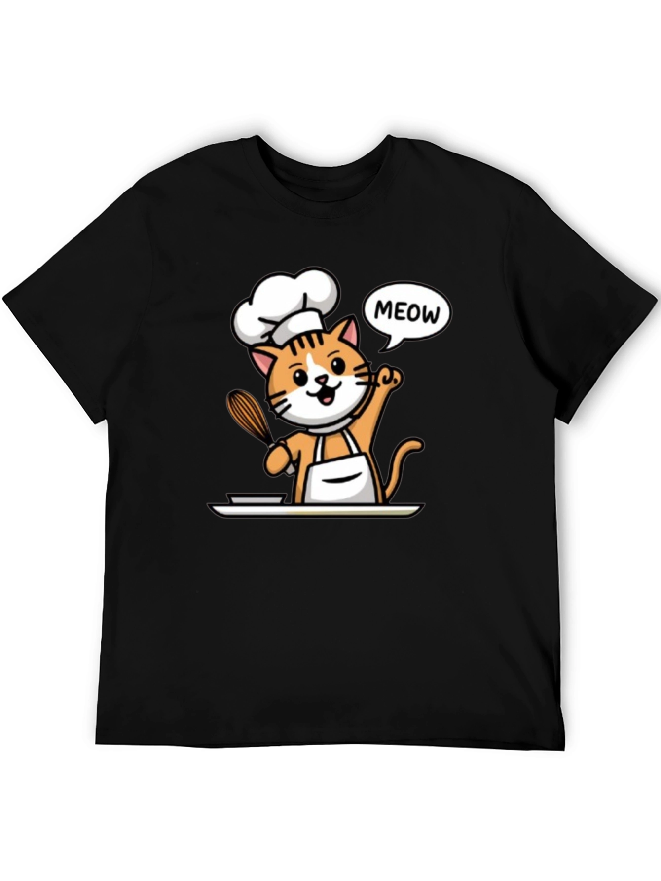Chef Cat T-Shirt - Funny Culinary Kitten Tee