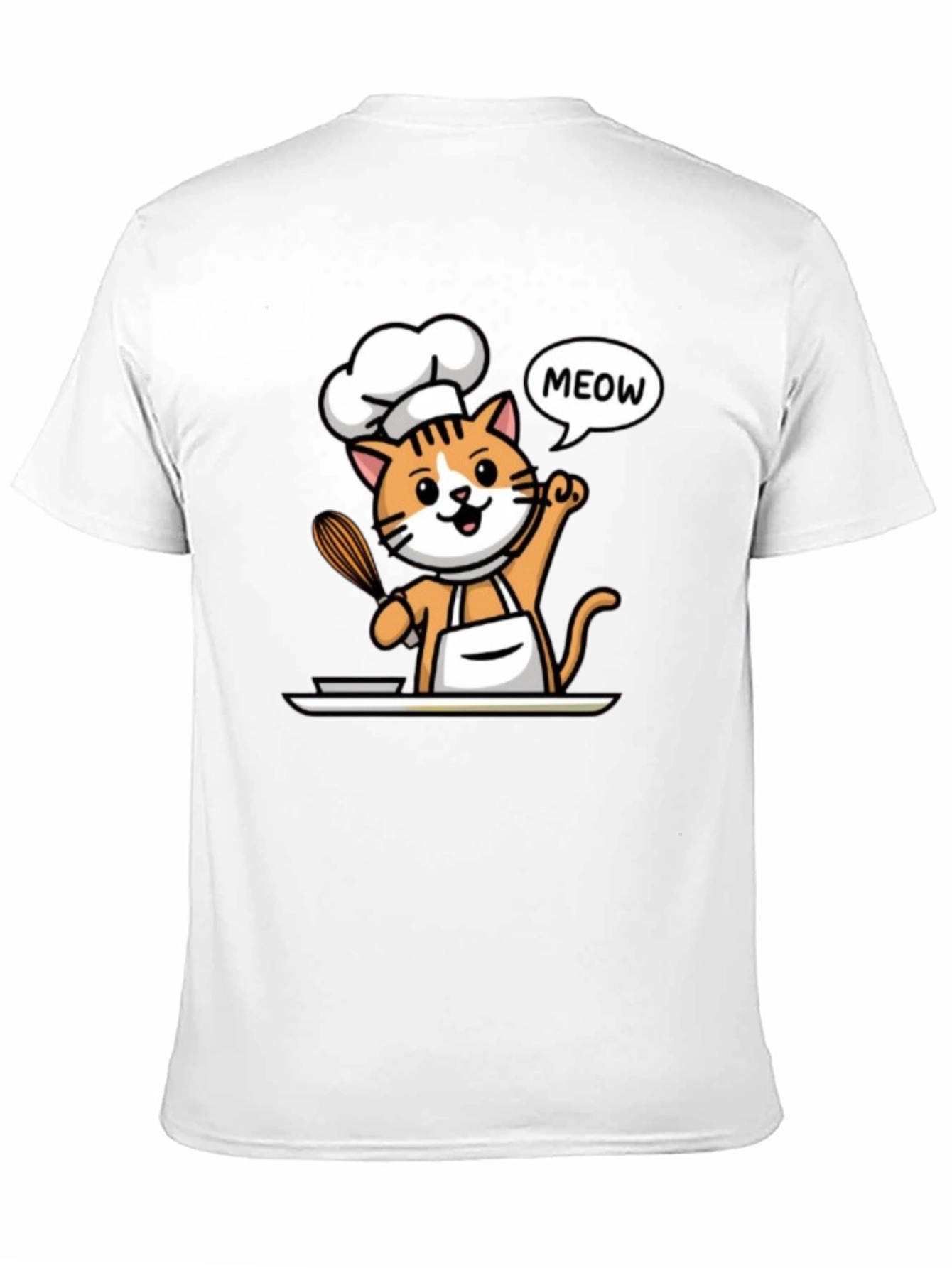 Chef Cat T-Shirt - Funny Culinary Kitten Tee