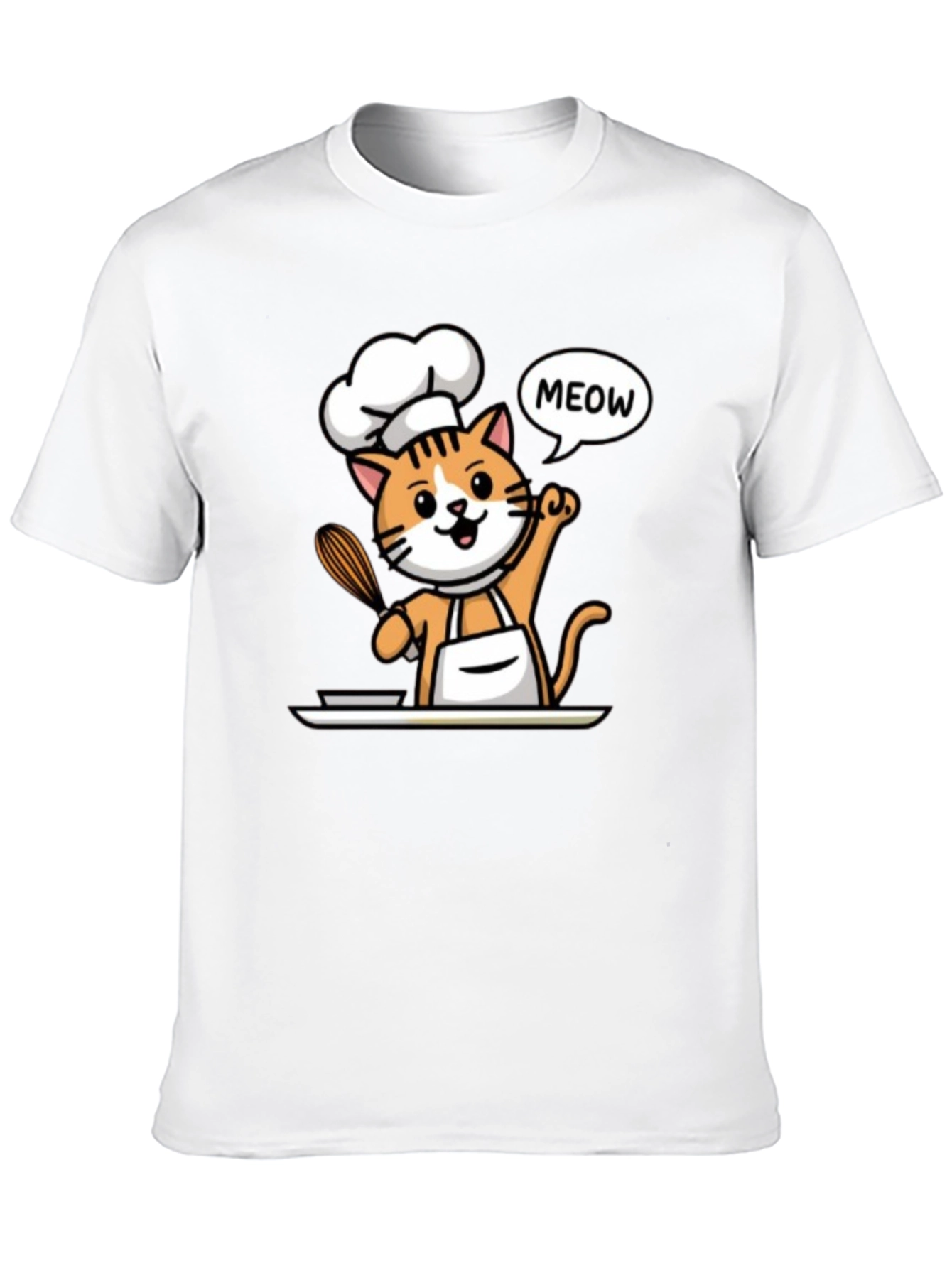 Chef Cat T-Shirt - Funny Culinary Kitten Tee