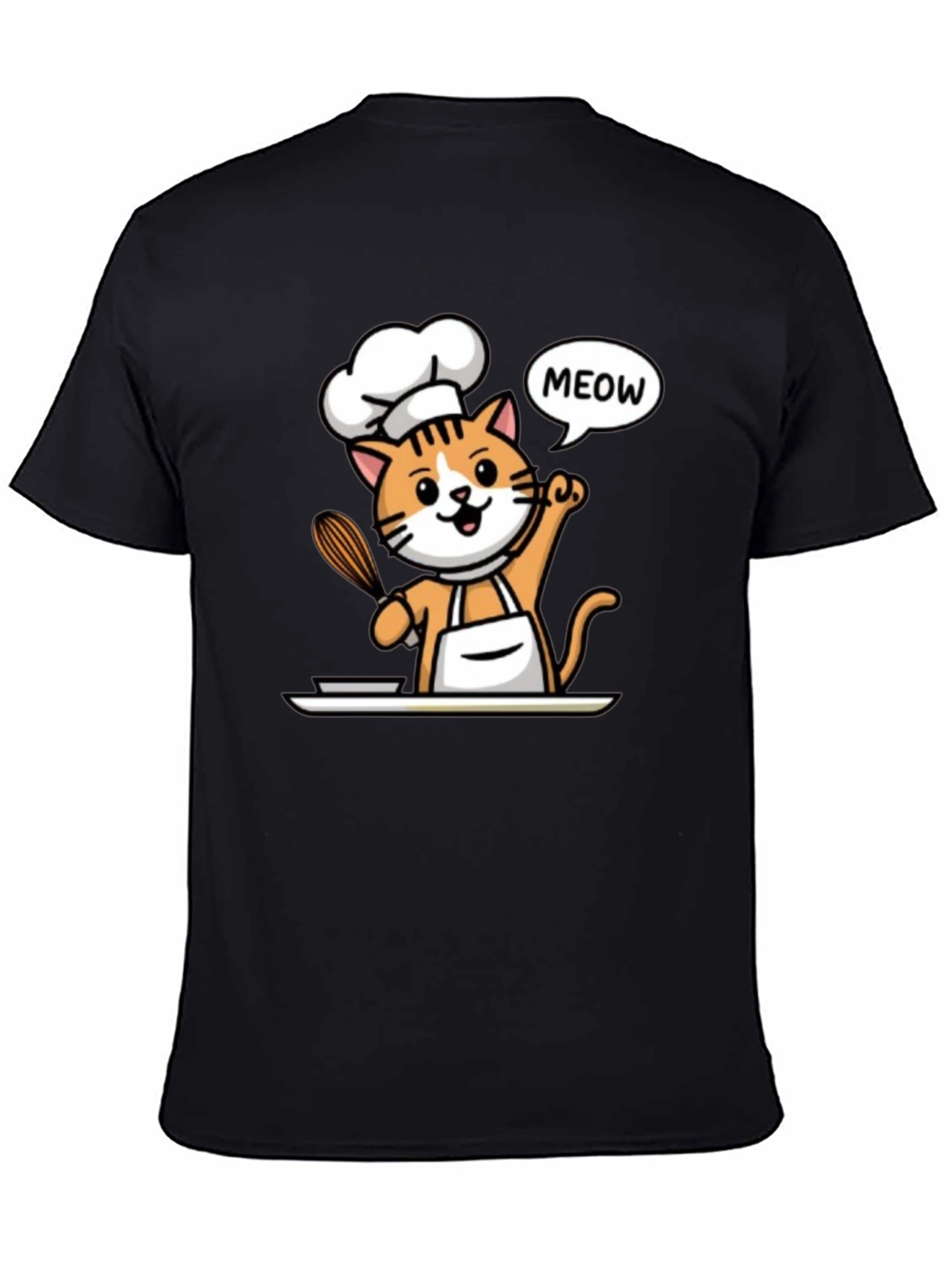 Chef Cat T-Shirt - Funny Culinary Kitten Tee