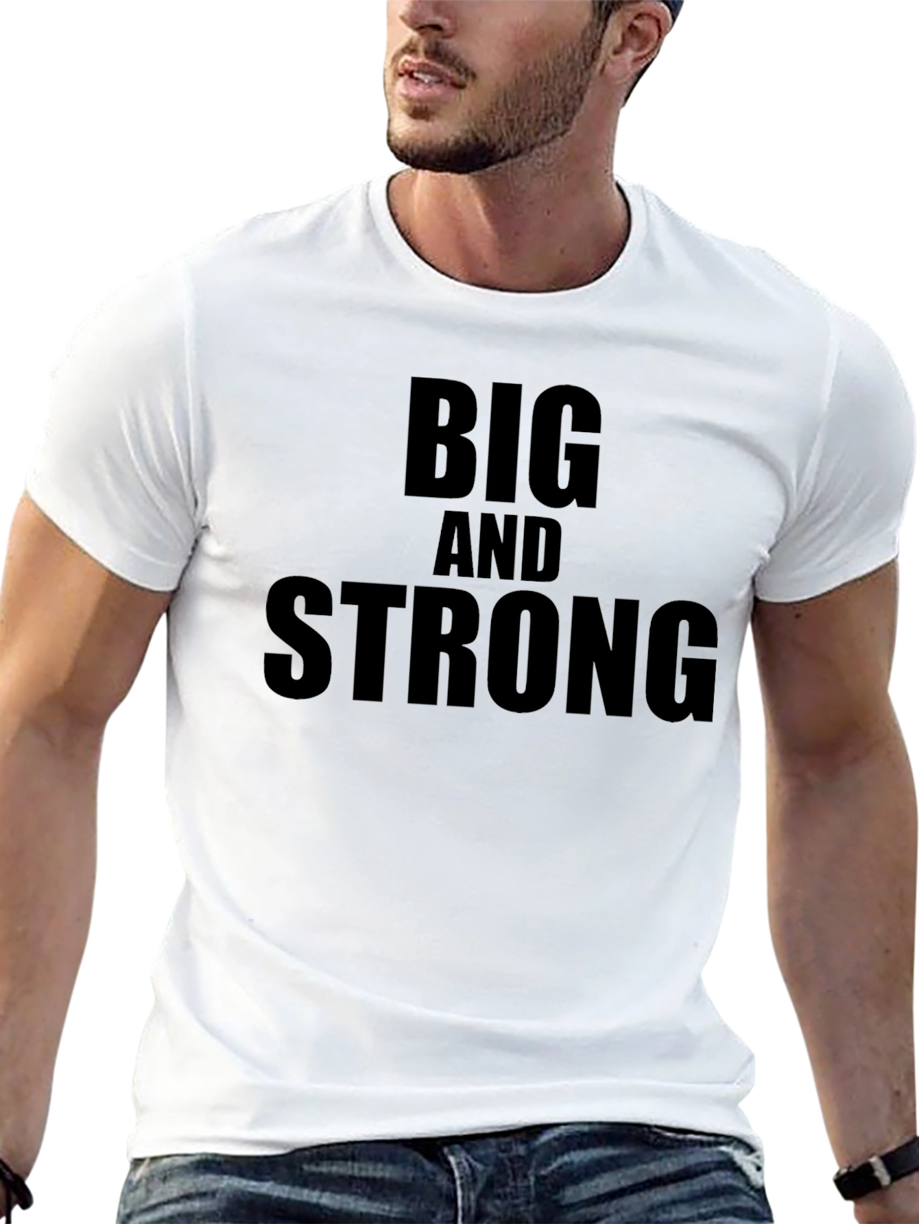 Big and Strong Graphic Tee - Black