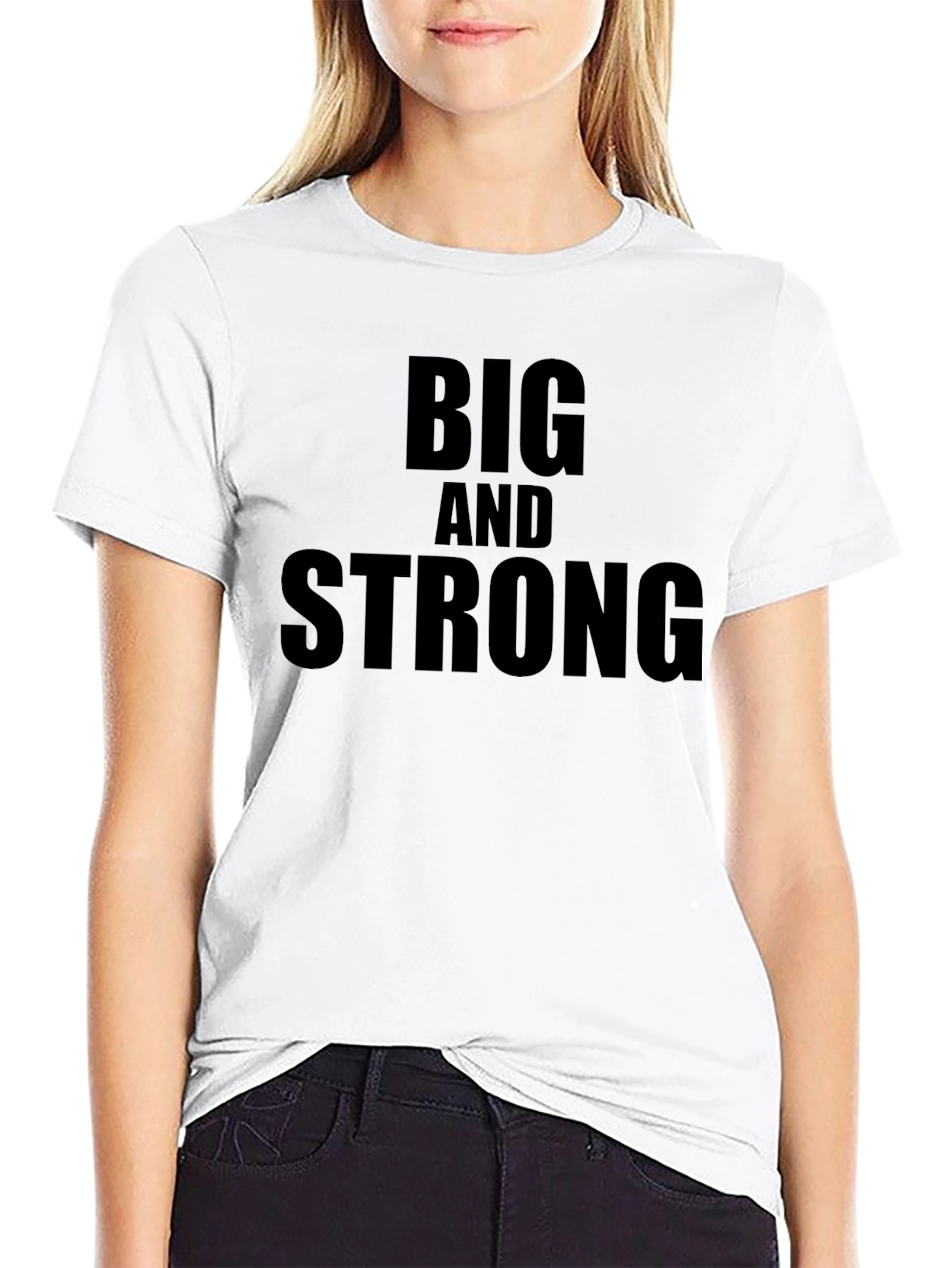 Big and Strong Graphic Tee - Black
