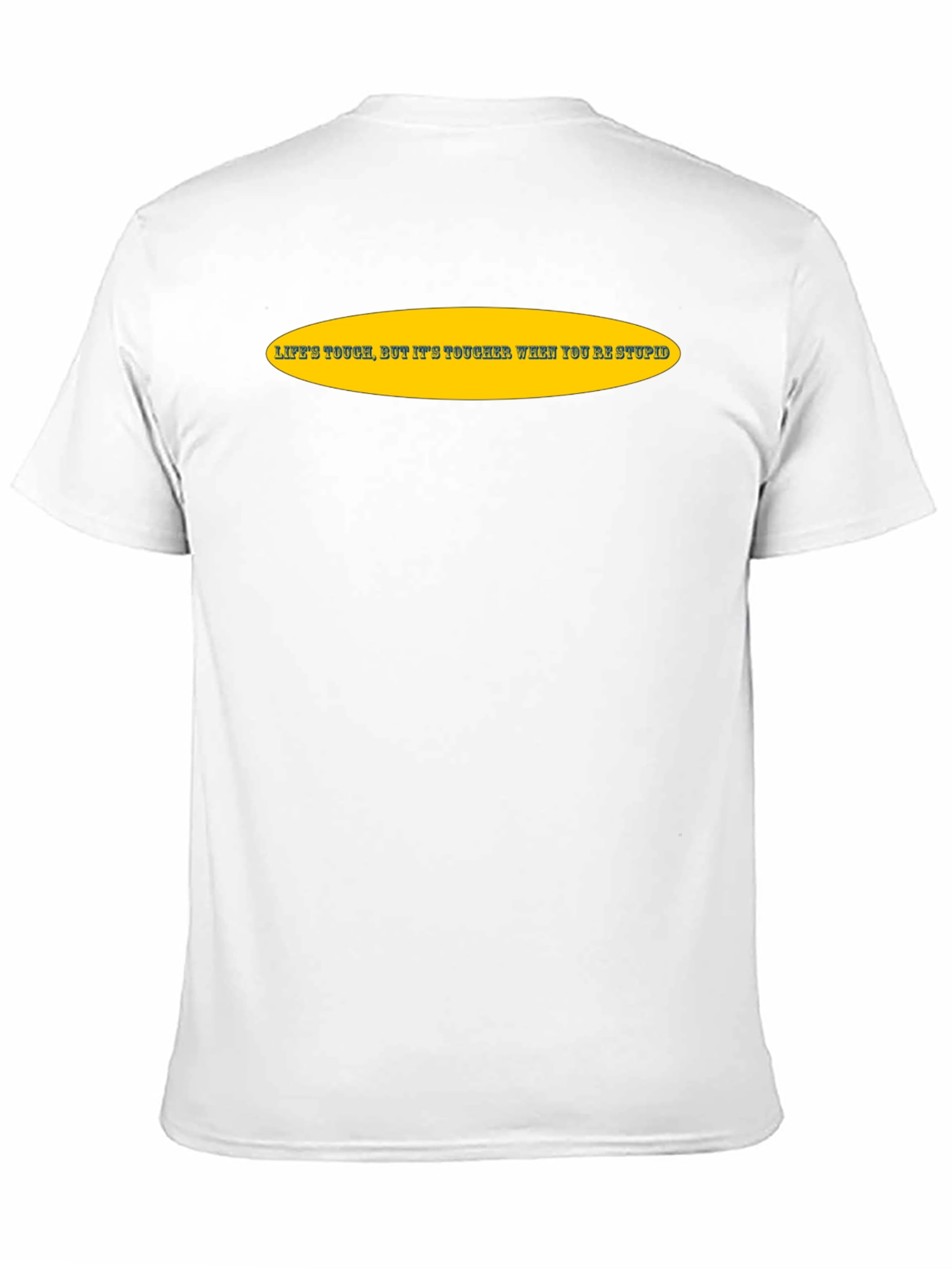 Lifes Tough Slogan Tee - Black