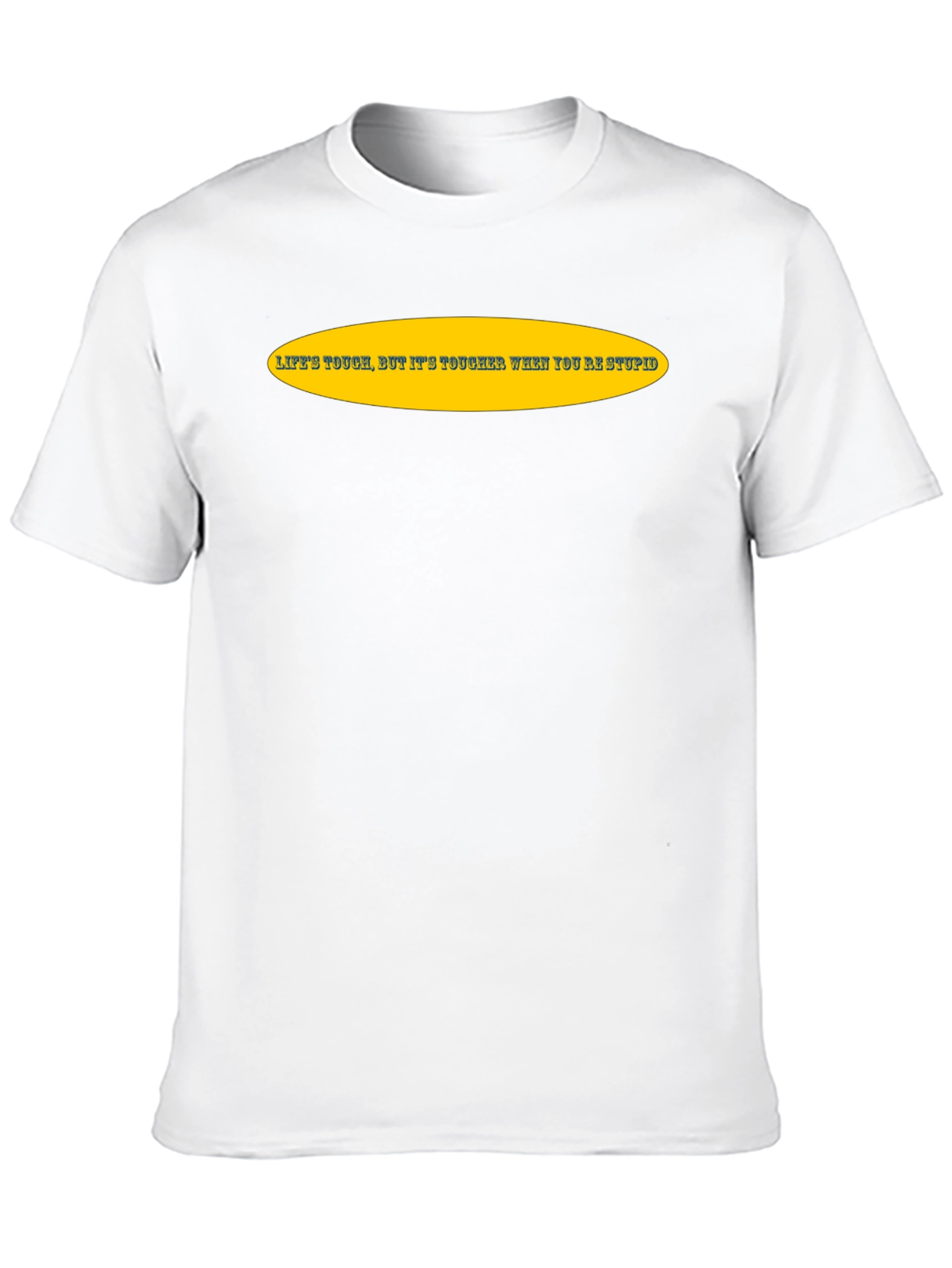 Lifes Tough Slogan Tee - Black