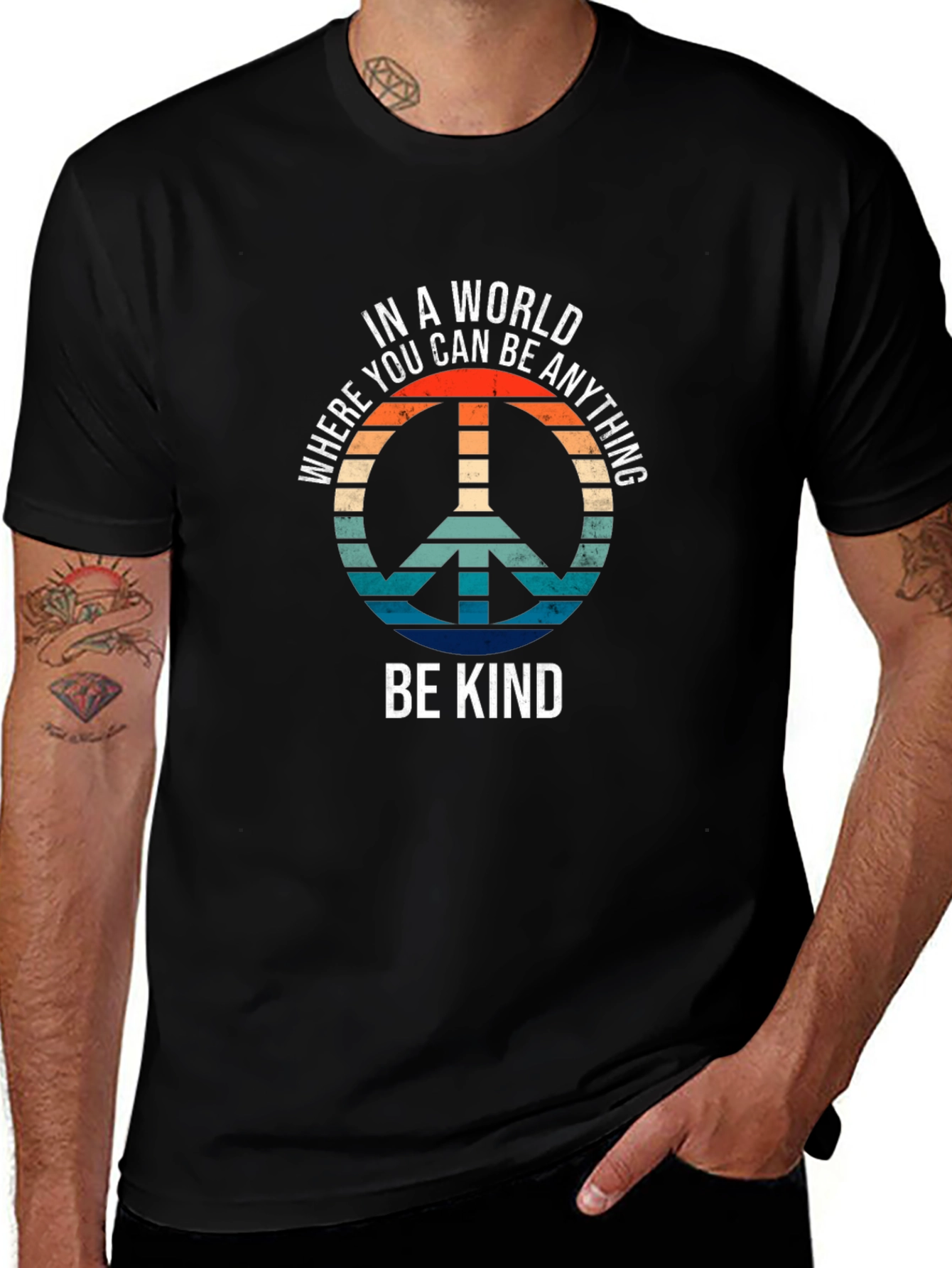 Be Kind Peace Sign T-Shirt