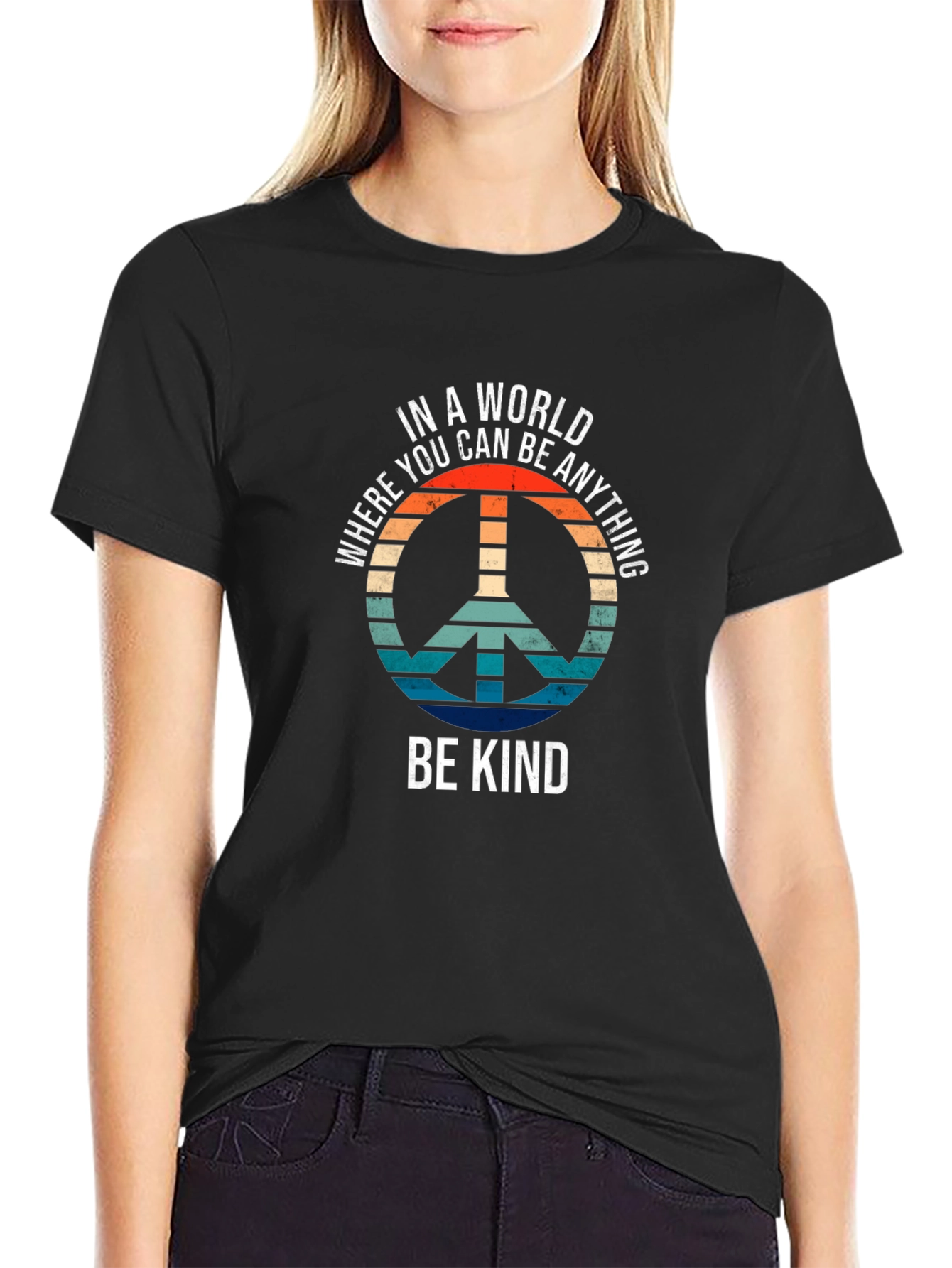 Be Kind Peace Sign T-Shirt