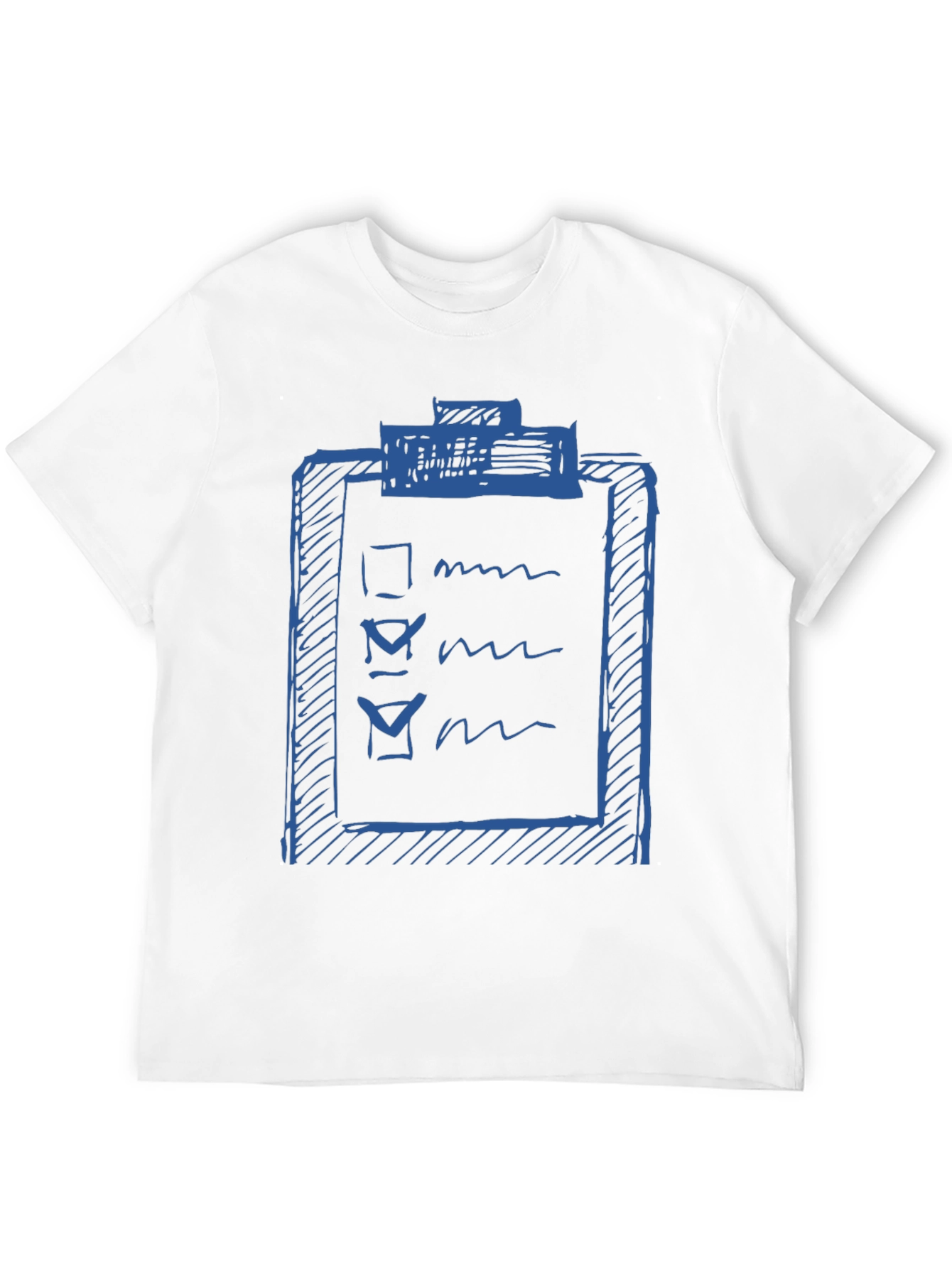 Checklist Graphic Tee - Black Cotton T-Shirt
