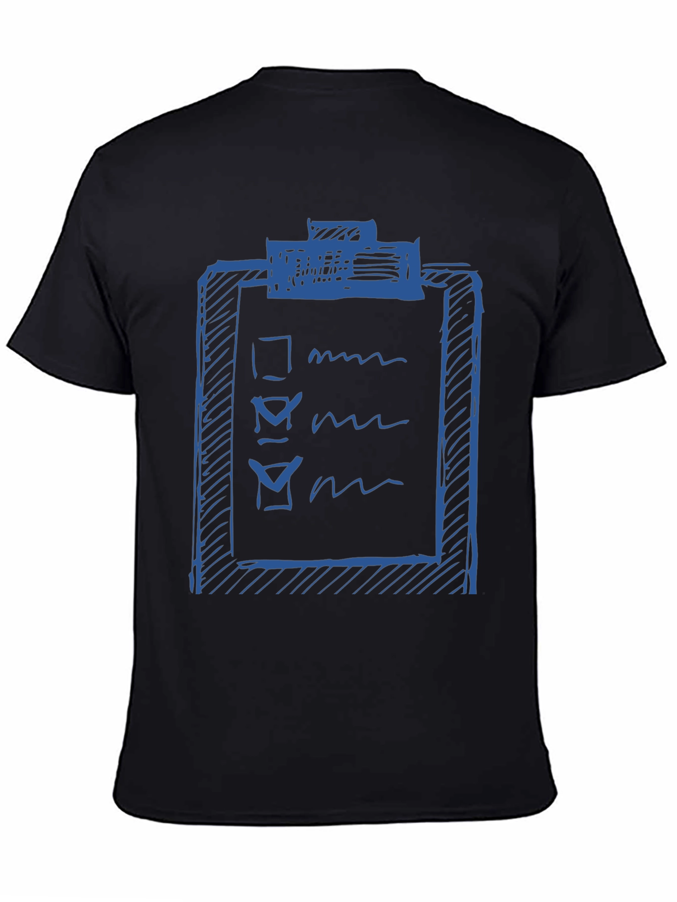 Checklist Graphic Tee - Black Cotton T-Shirt