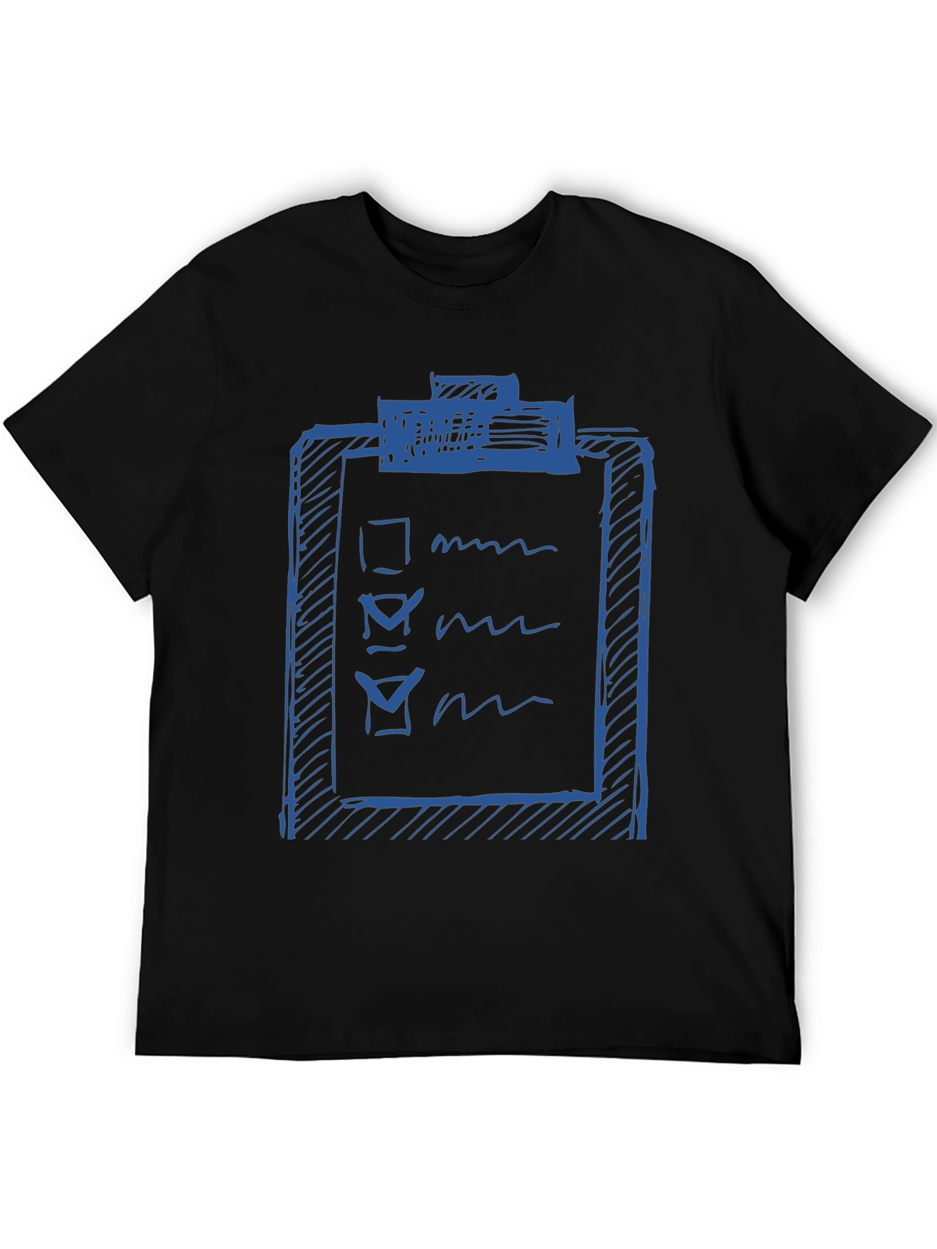 Checklist Graphic Tee - Black Cotton T-Shirt