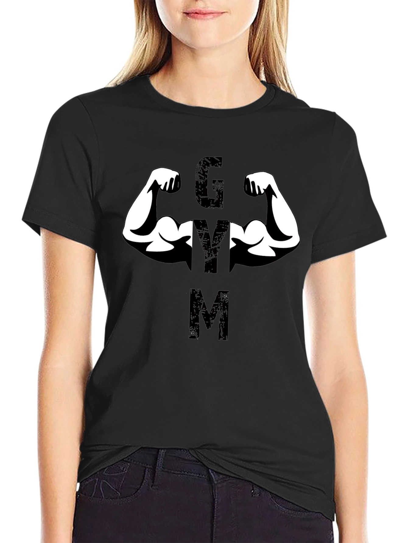 Gym Muscle Graphic Tee - Fitness Apparel