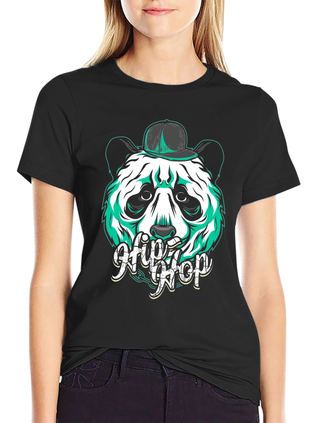 Hip Hop Panda Graphic Tee - Urban Streetwear