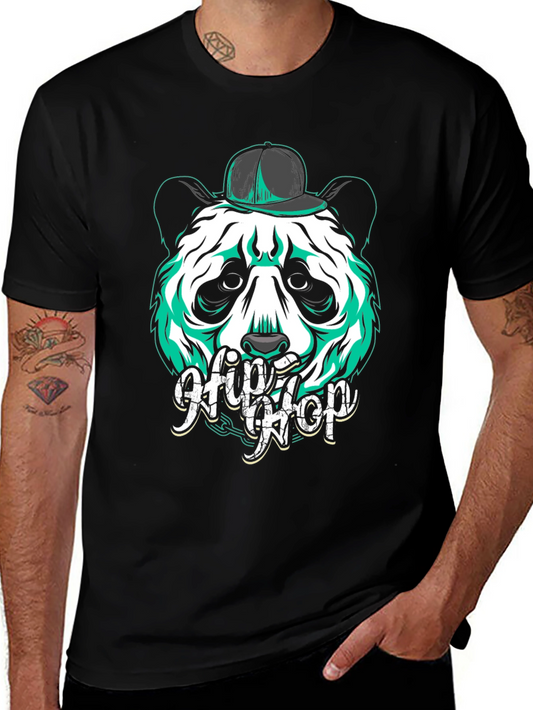 Hip Hop Panda Graphic Tee - Urban Streetwear