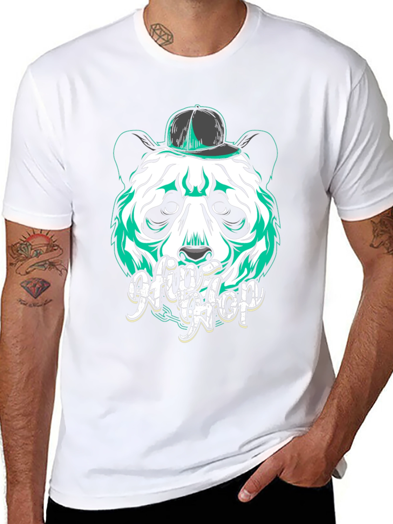 Hip Hop Panda Graphic Tee - Urban Streetwear