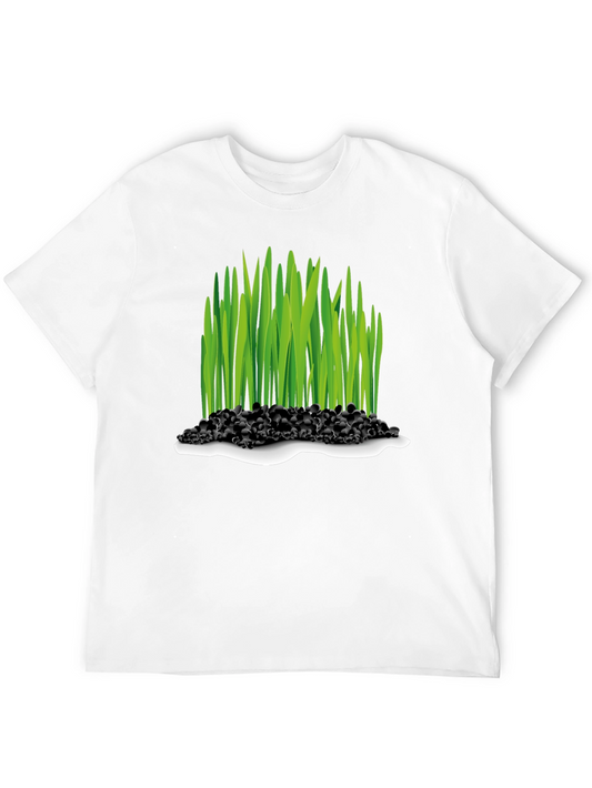 Grass Patch Graphic T-Shirt - Unique Nature Design