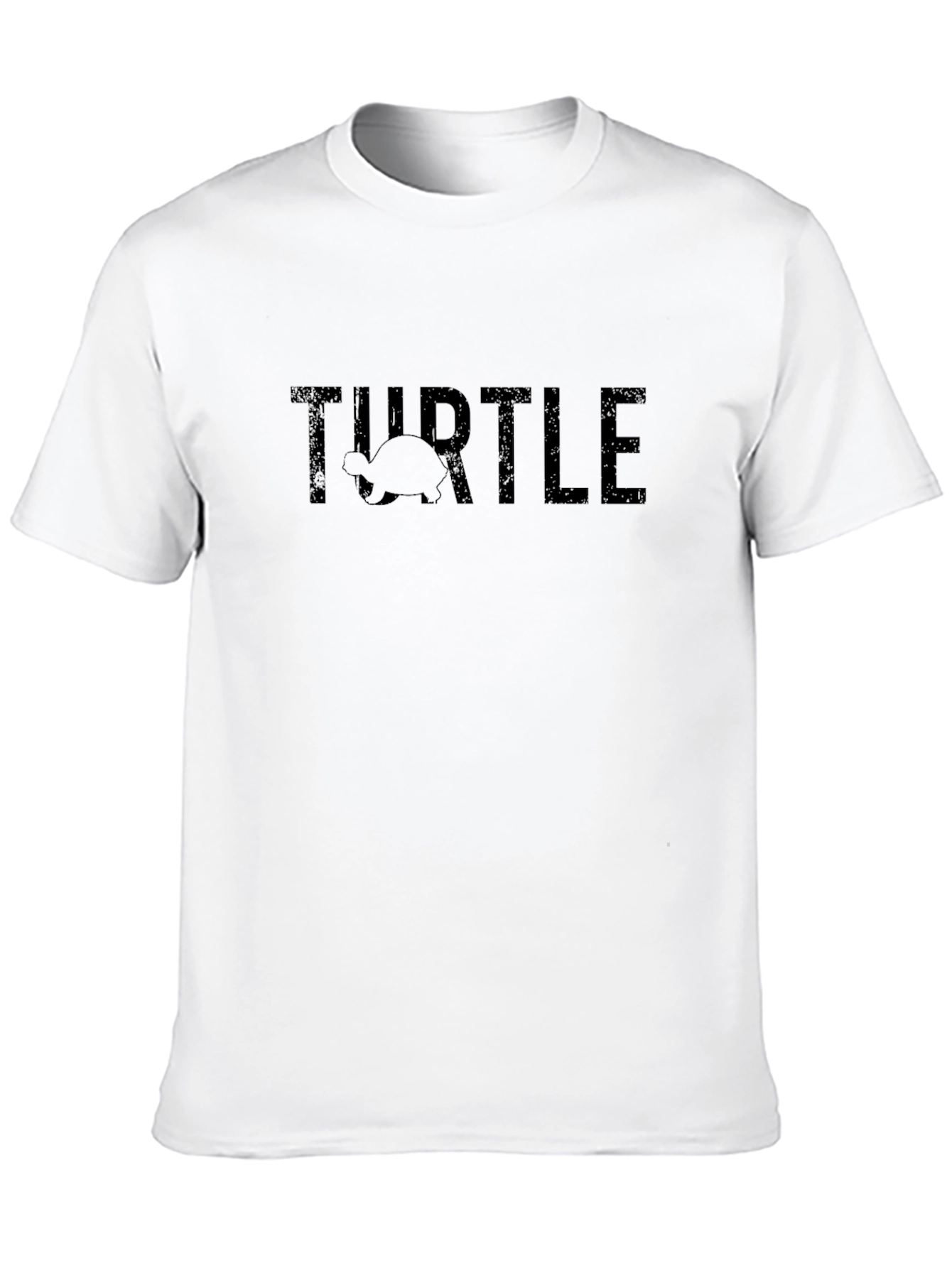 Mens Turtle Graphic Print Tee - Black