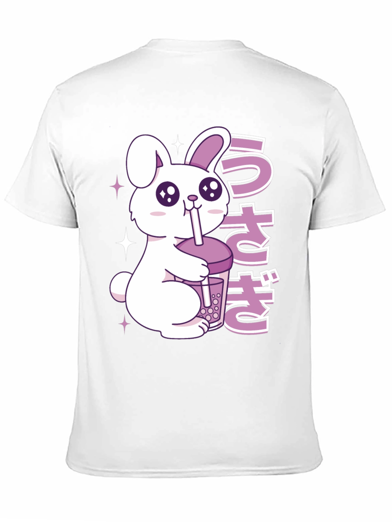 Kawaii Rabbit Boba Tea Graphic T-Shirt