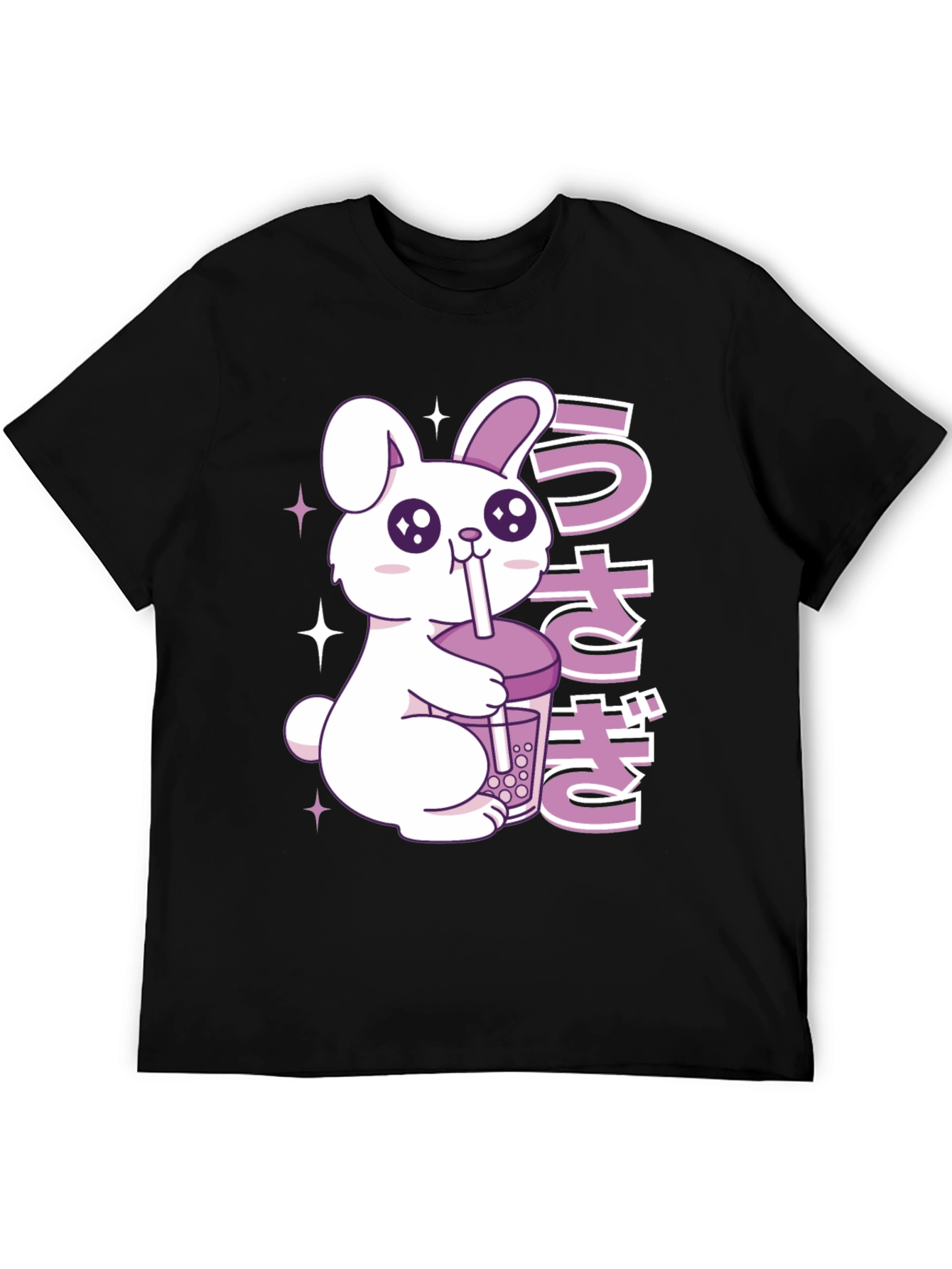 Kawaii Rabbit Boba Tea Graphic T-Shirt