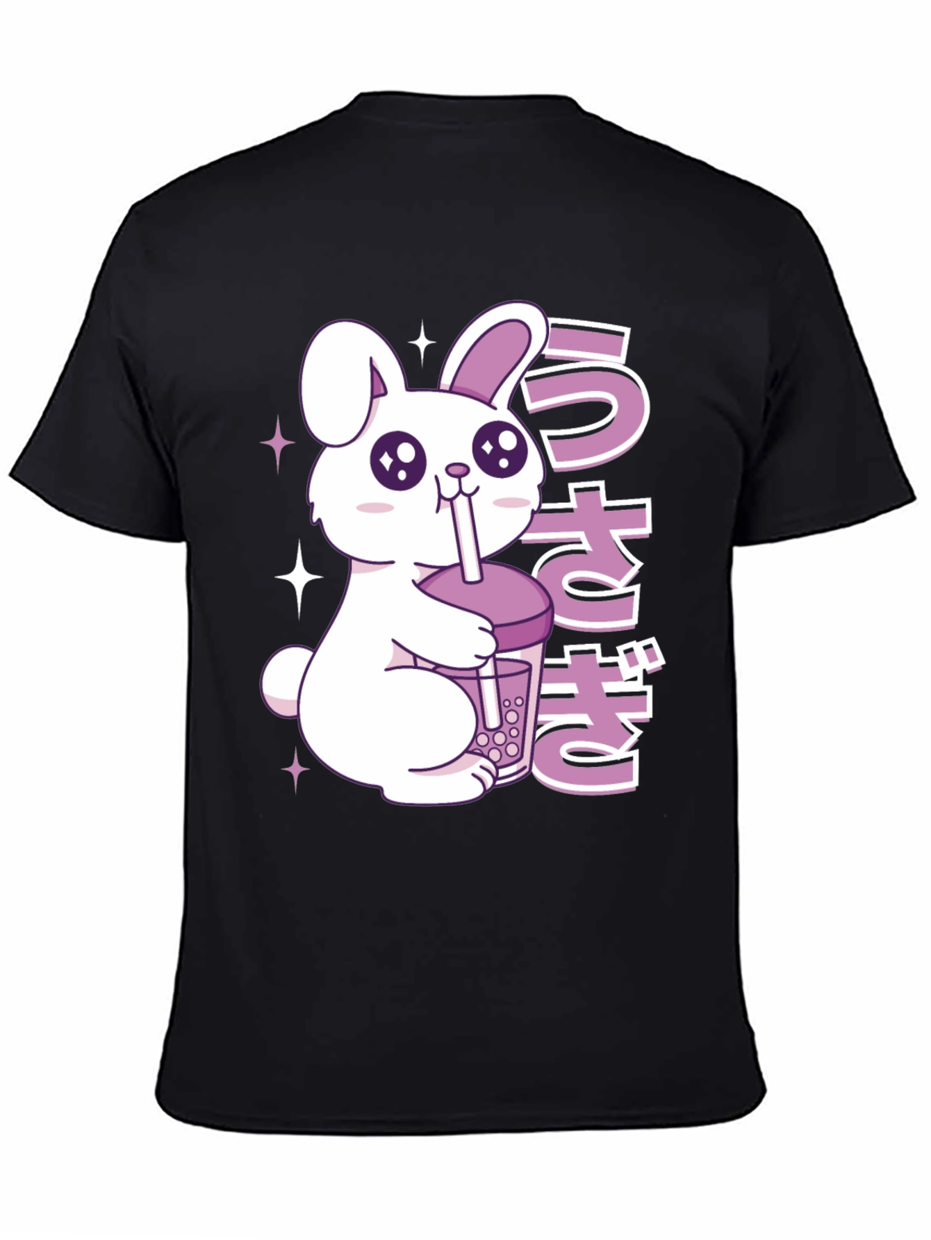 Kawaii Rabbit Boba Tea Graphic T-Shirt