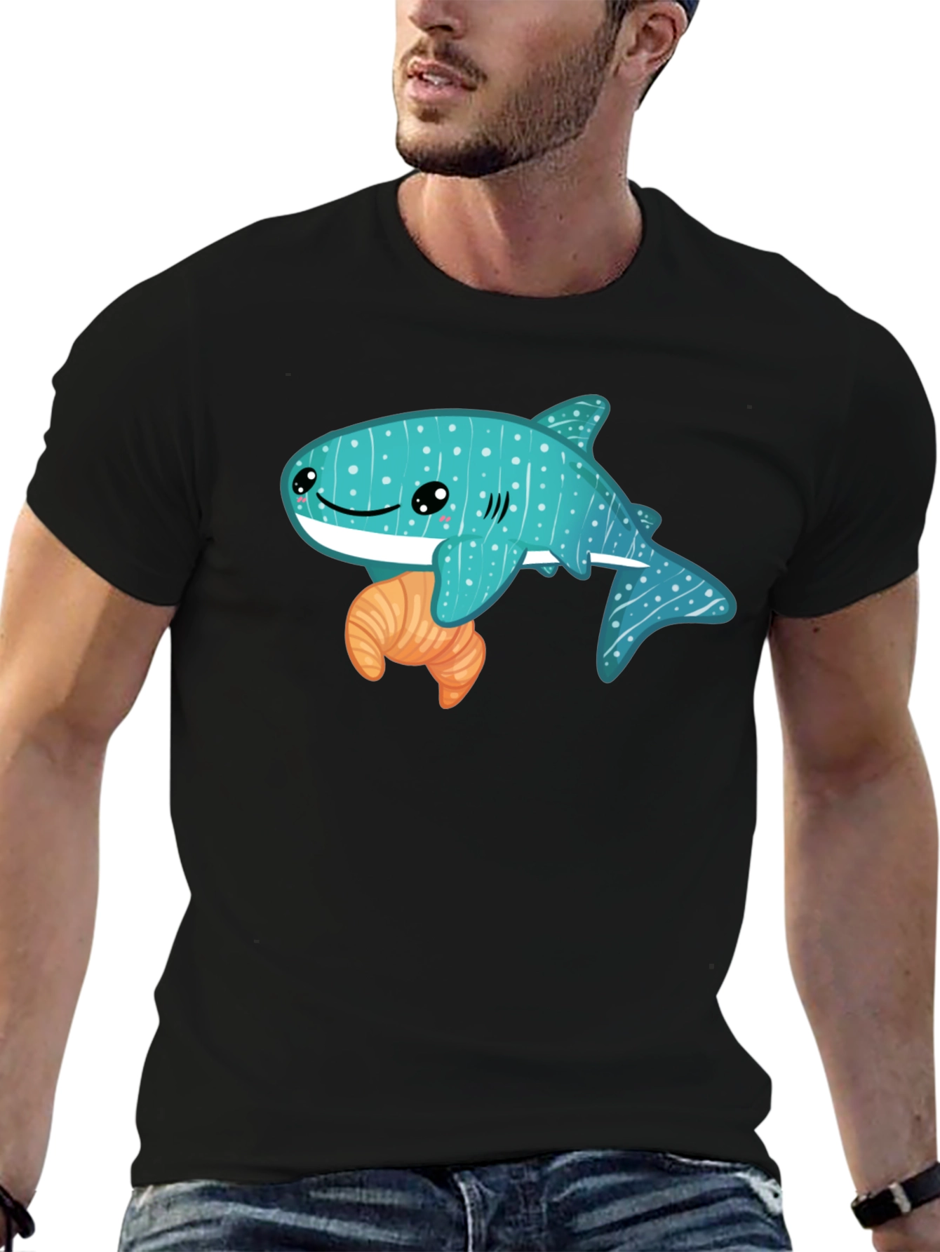 Whale Shark Croissant T-Shirt