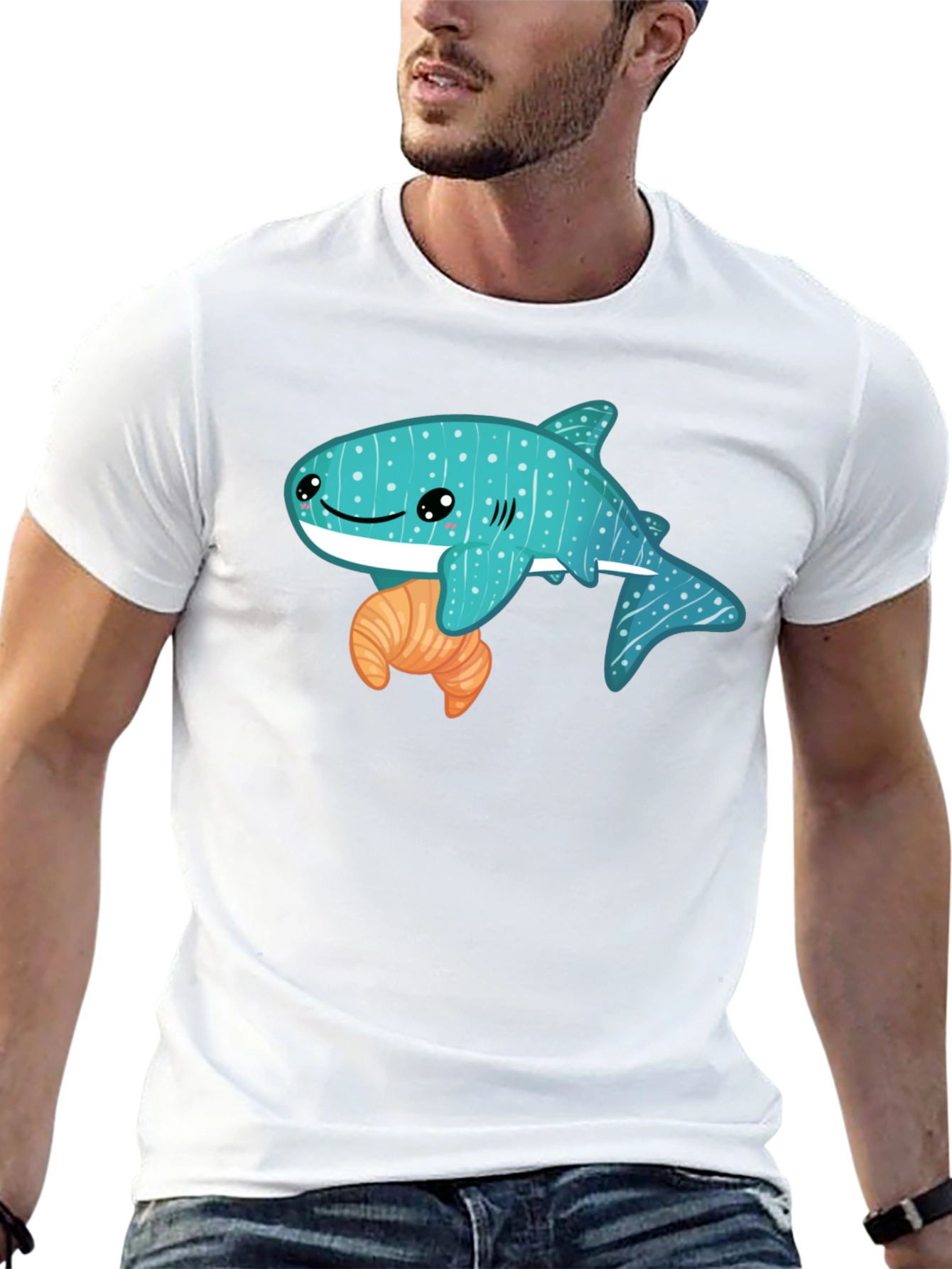 Whale Shark Croissant T-Shirt