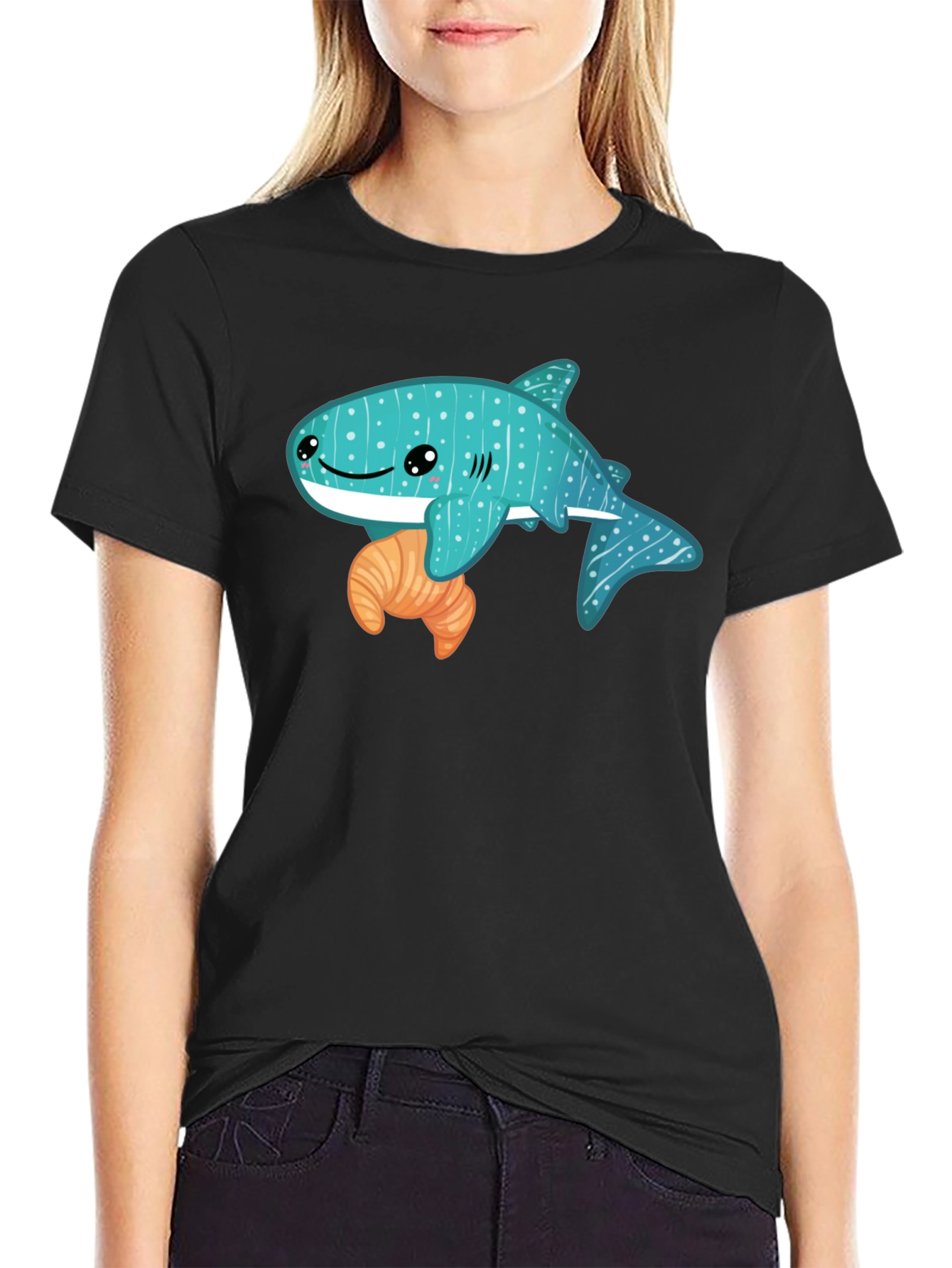 Whale Shark Croissant T-Shirt
