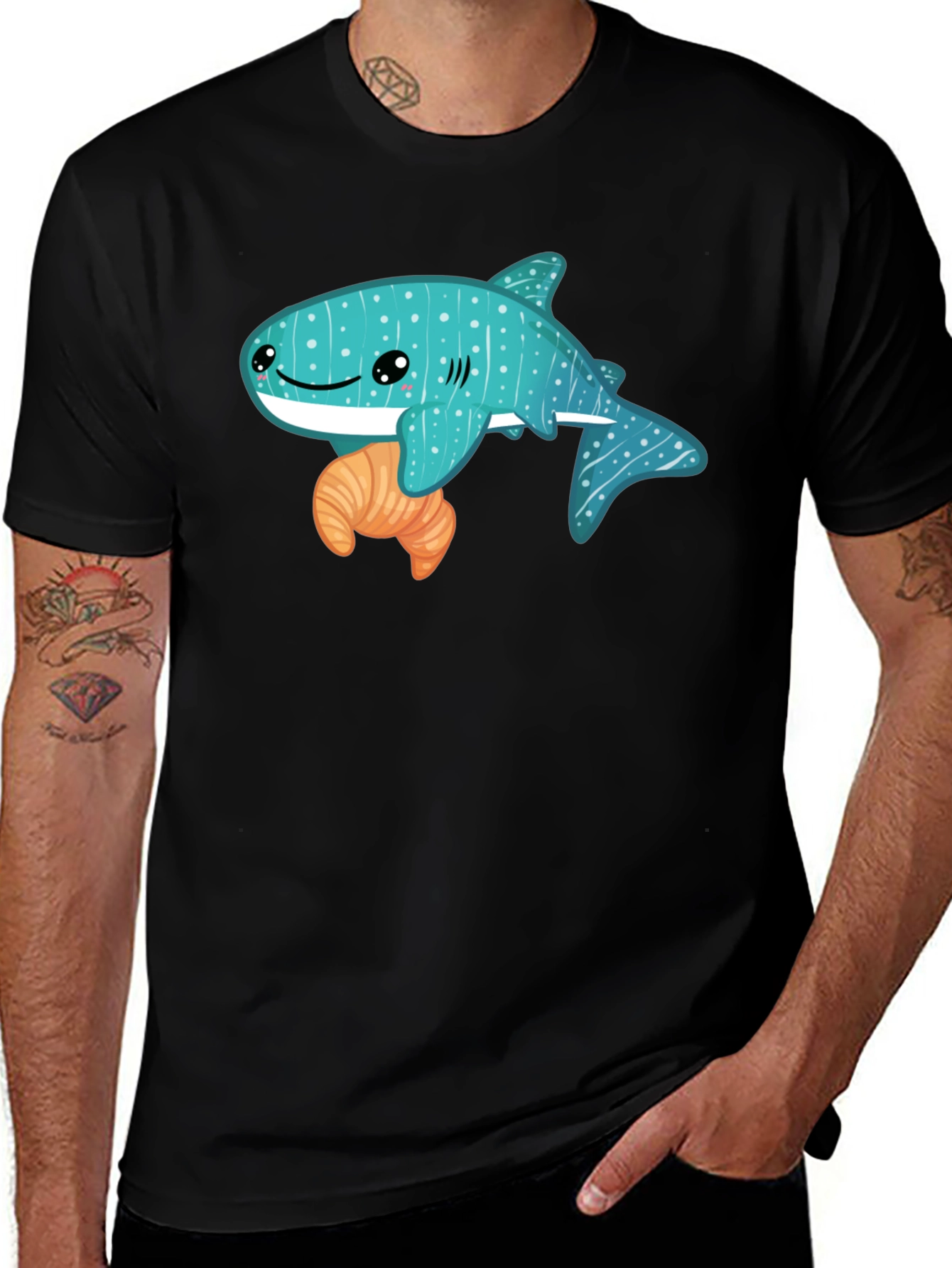 Whale Shark Croissant T-Shirt