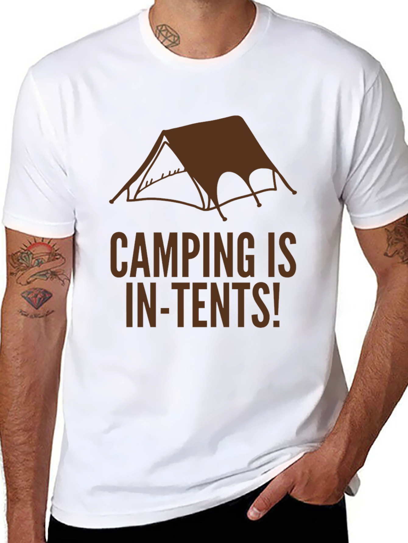 Camping Is In-Tents! Graphic Tee