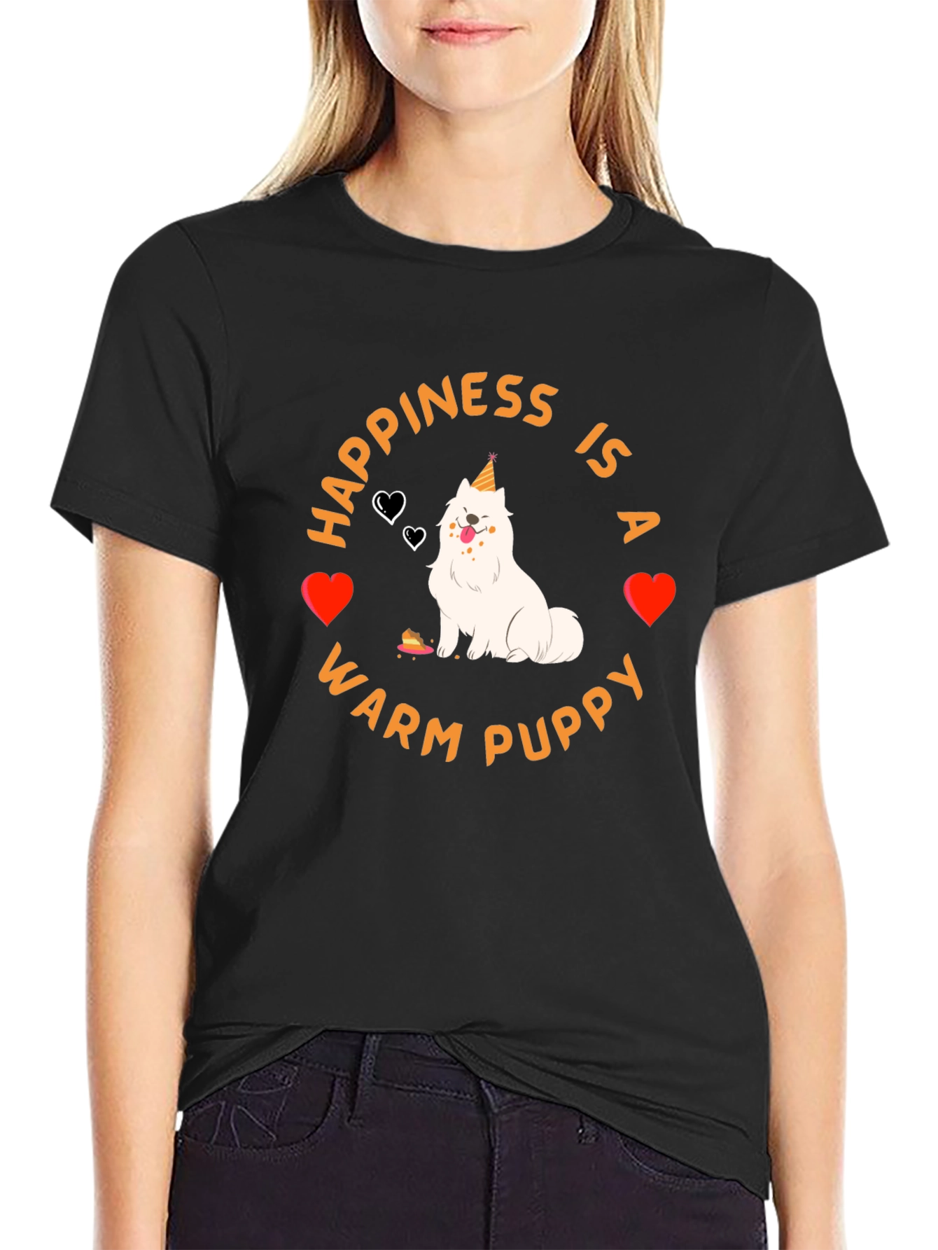 Happiness is a Warm Puppy Graphic Tee