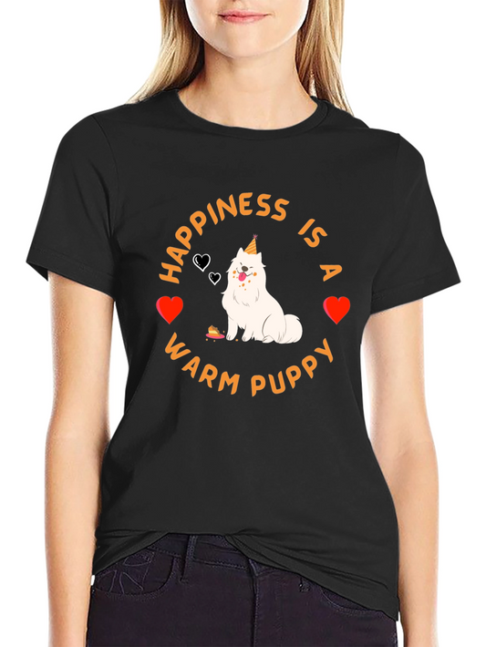 Happiness is a Warm Puppy Graphic Tee
