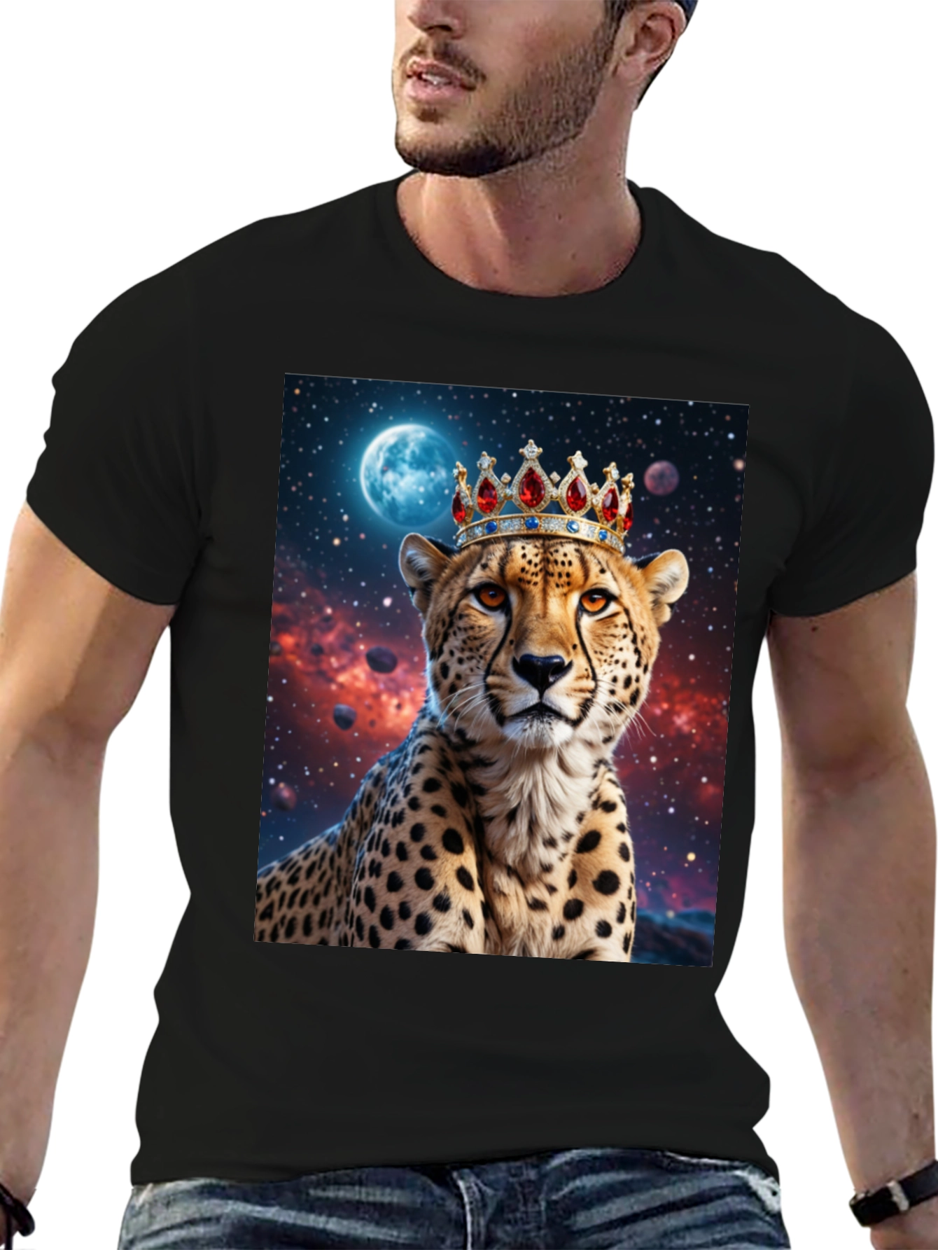 Cheetah King Graphic T-Shirt