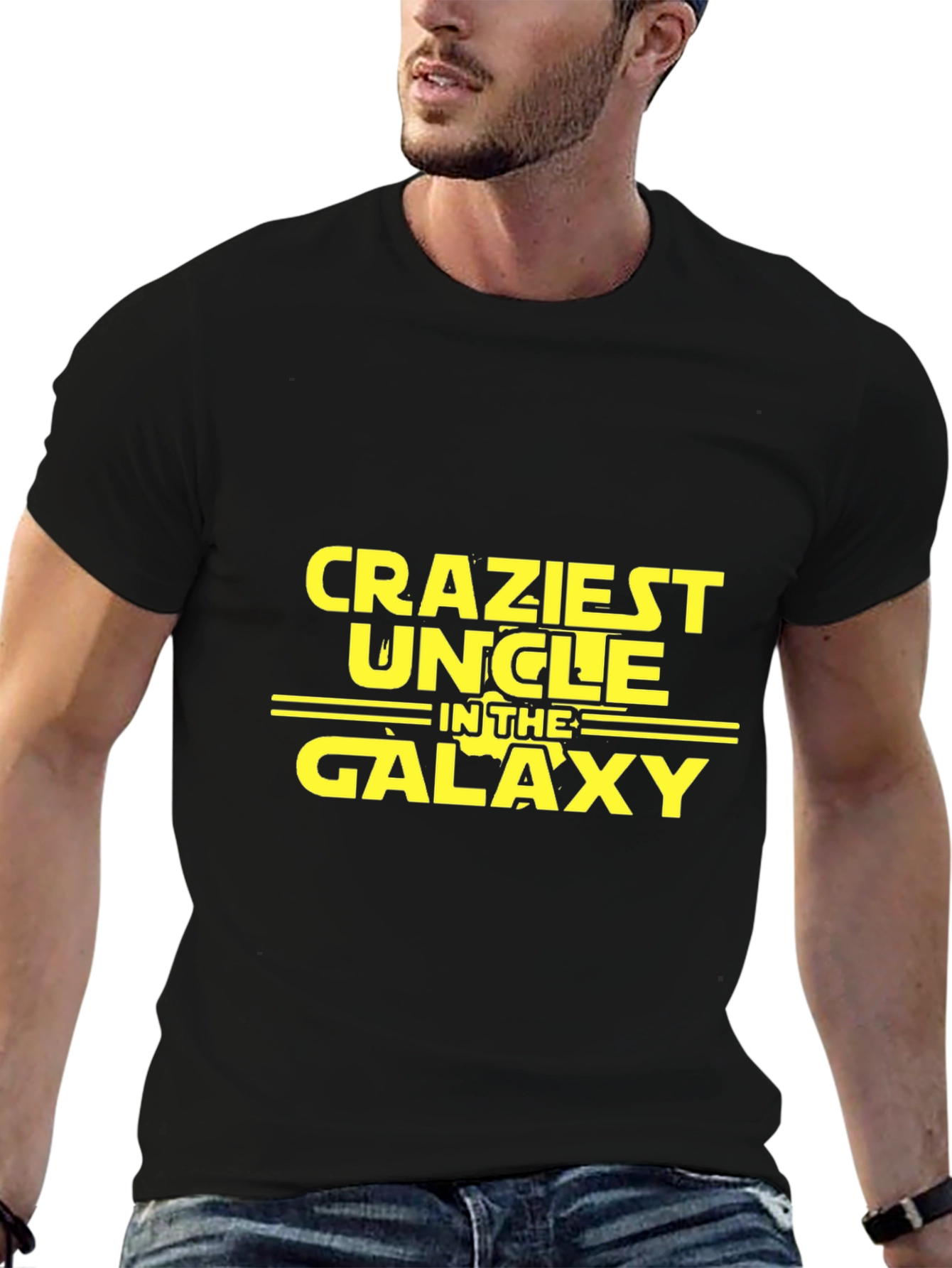 Craziest Uncle in the Galaxy Black T-Shirt