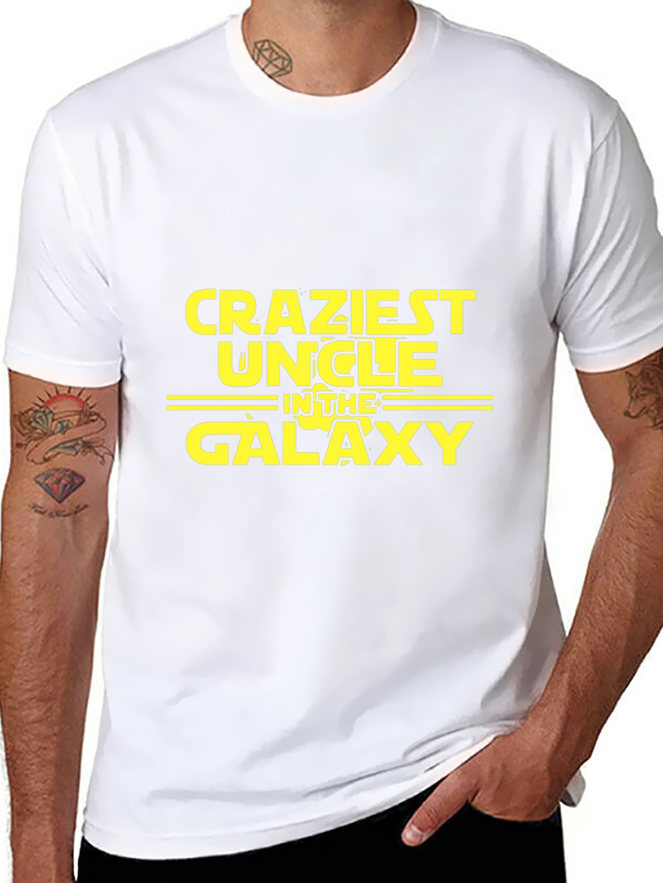 Craziest Uncle in the Galaxy Black T-Shirt