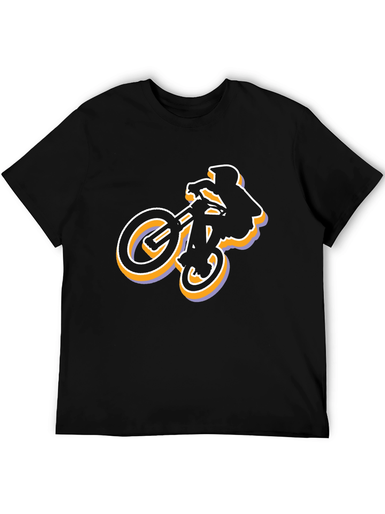 BMX Rider Graphic Tee - Cool Black T-Shirt