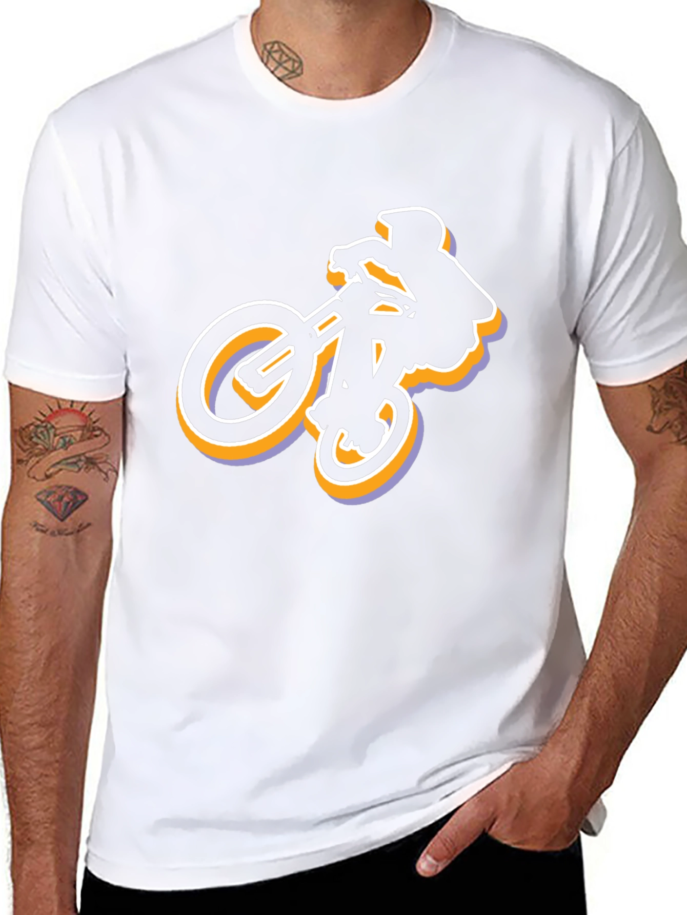 BMX Rider Graphic Tee - Cool Black T-Shirt