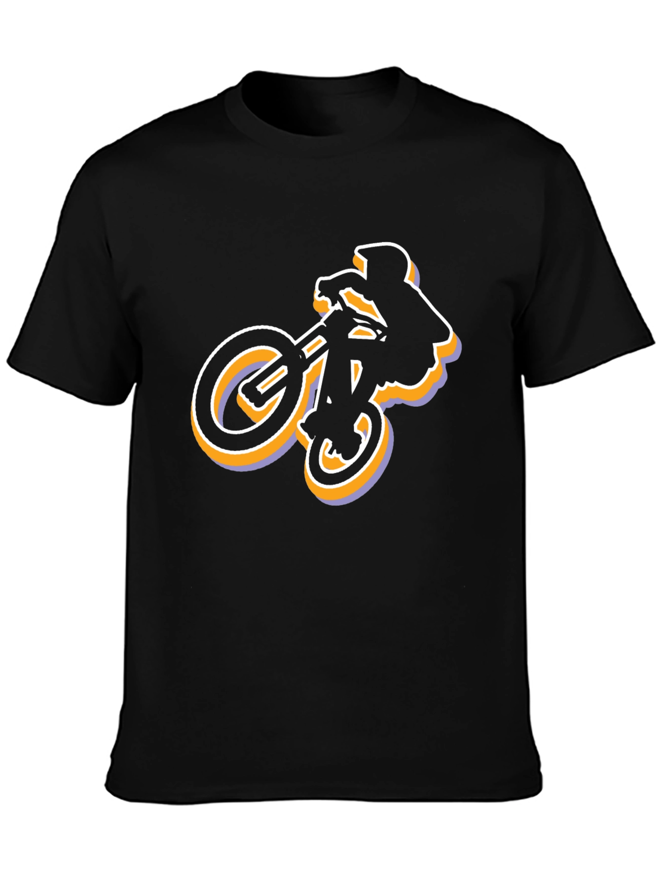 BMX Rider Graphic Tee - Cool Black T-Shirt