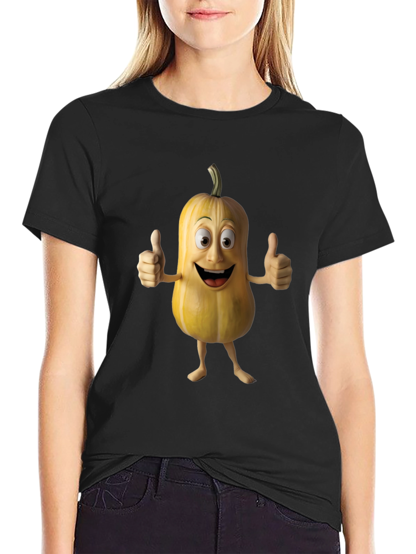 Funny Cartoon Pumpkin T-Shirt