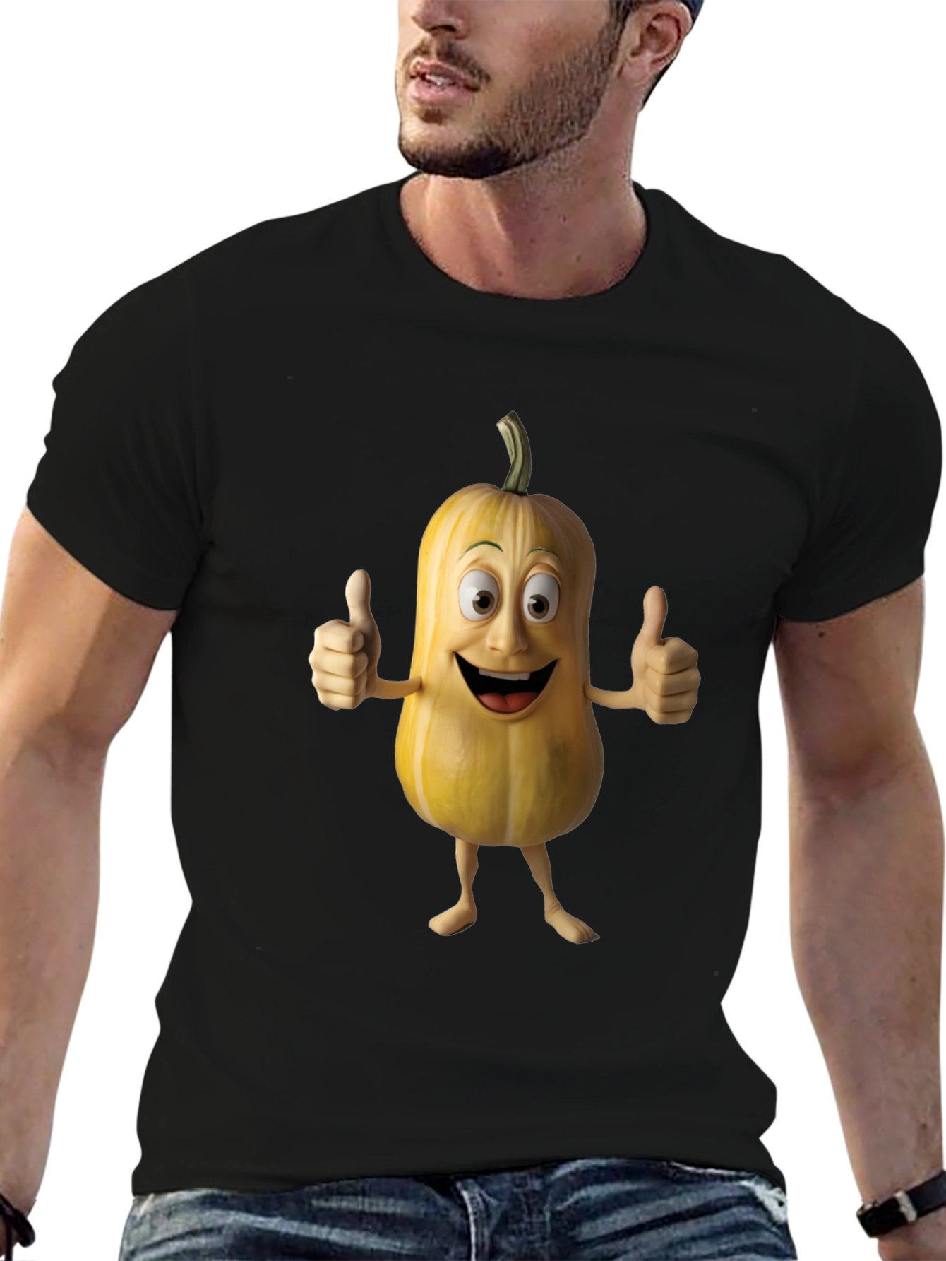 Funny Cartoon Pumpkin T-Shirt