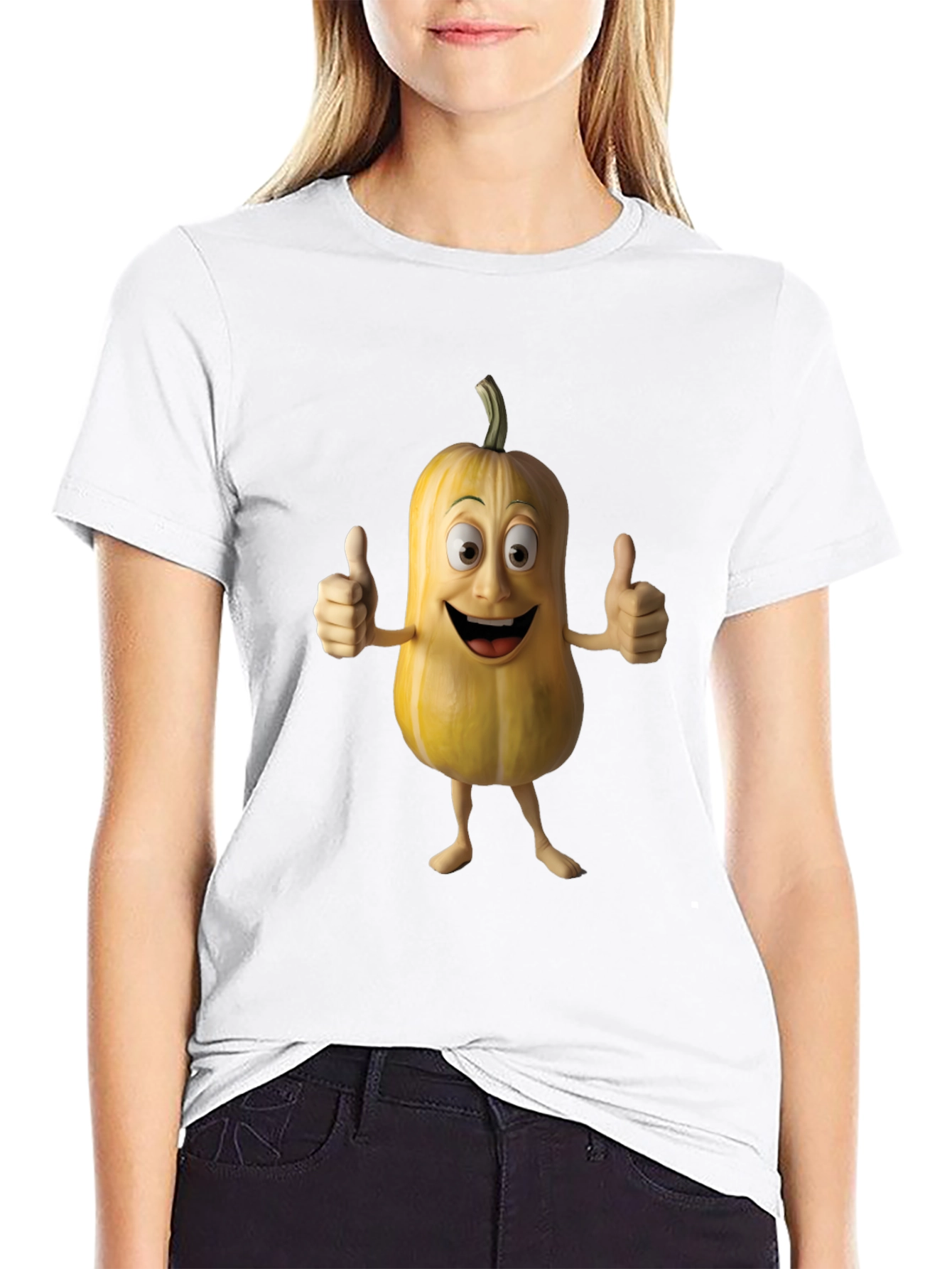 Funny Cartoon Pumpkin T-Shirt