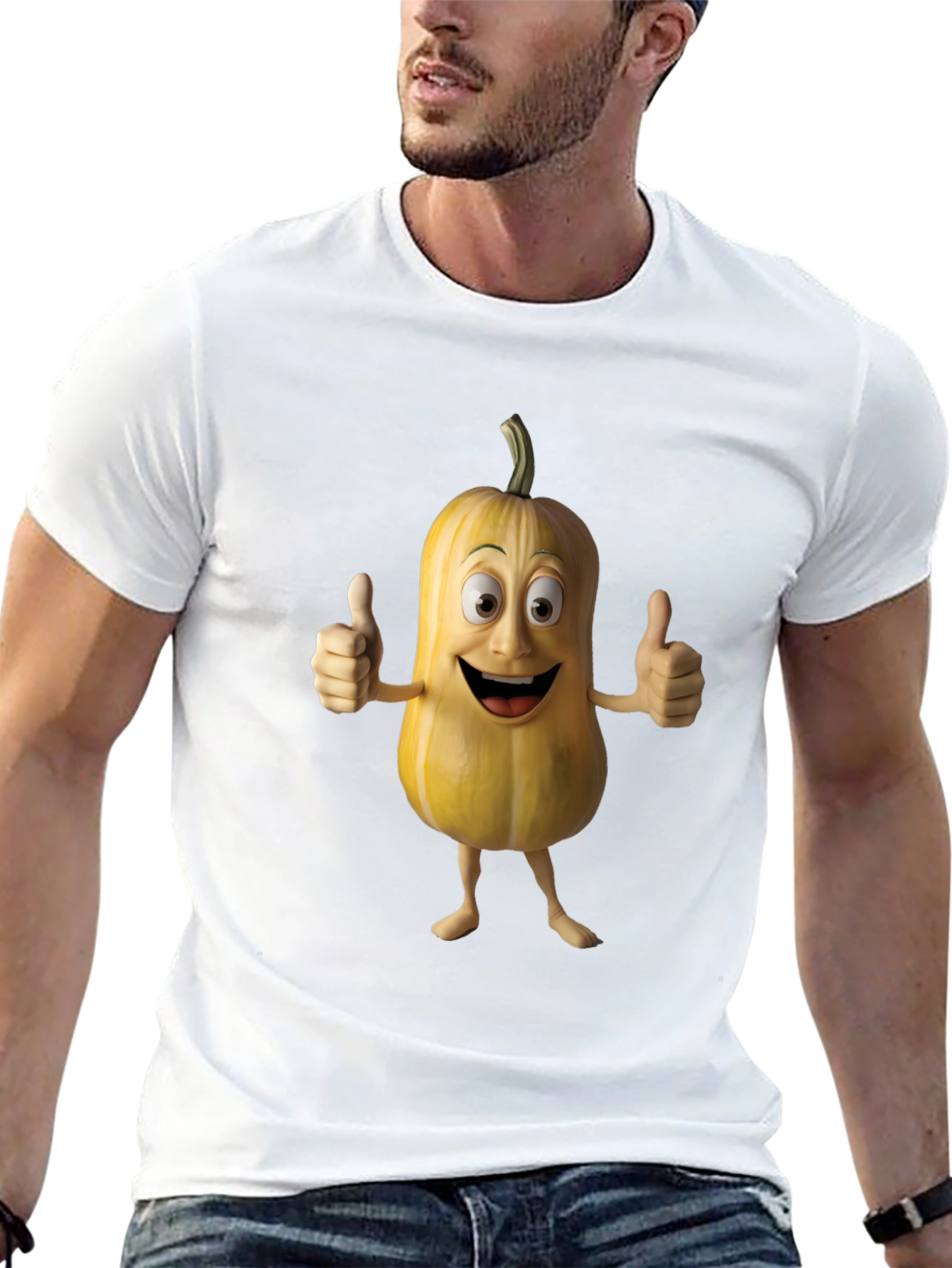 Funny Cartoon Pumpkin T-Shirt