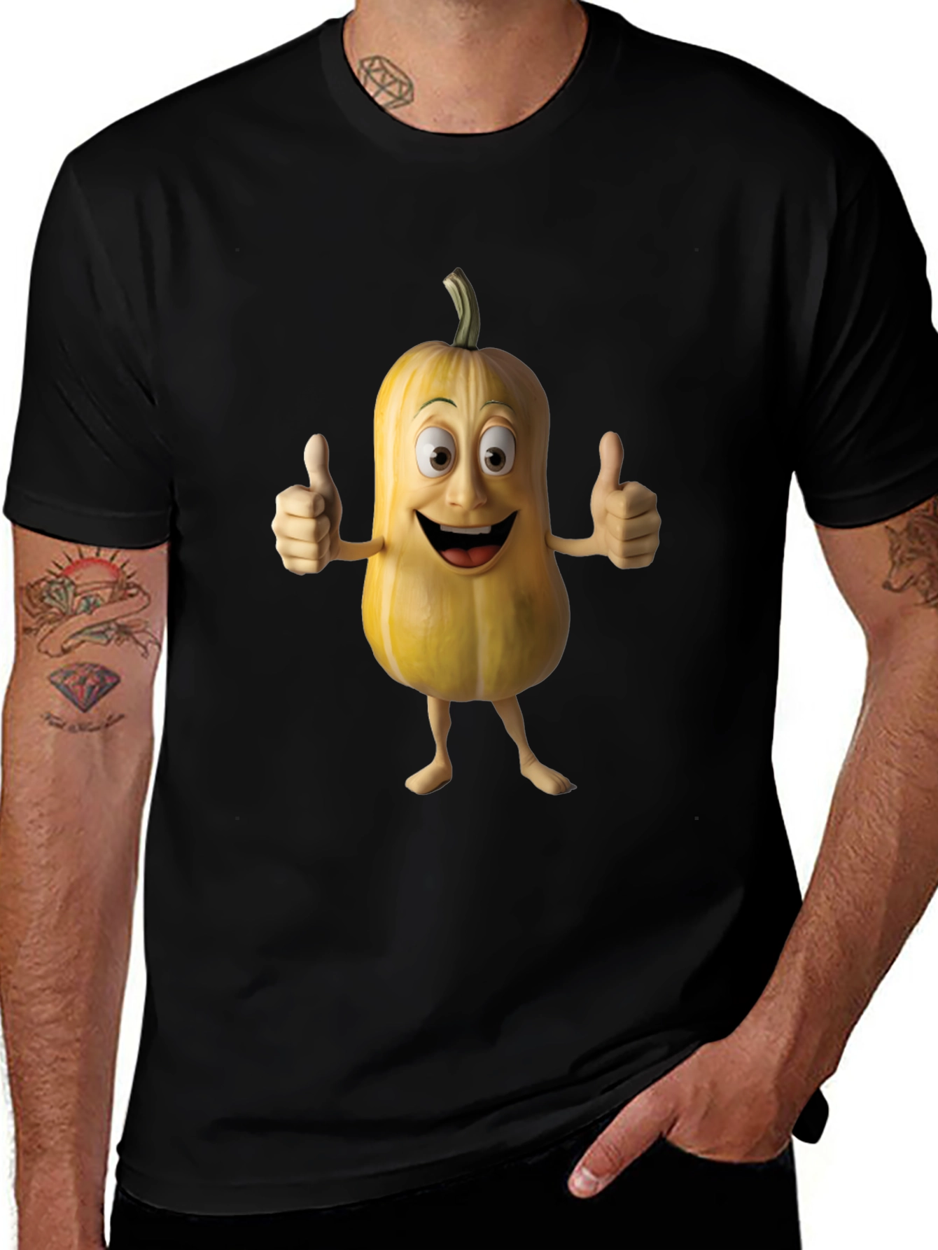 Funny Cartoon Pumpkin T-Shirt