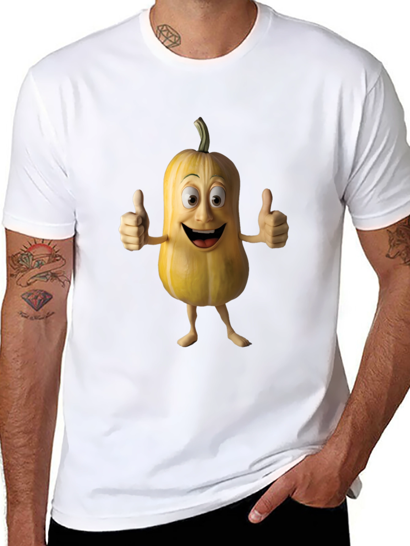 Funny Cartoon Pumpkin T-Shirt
