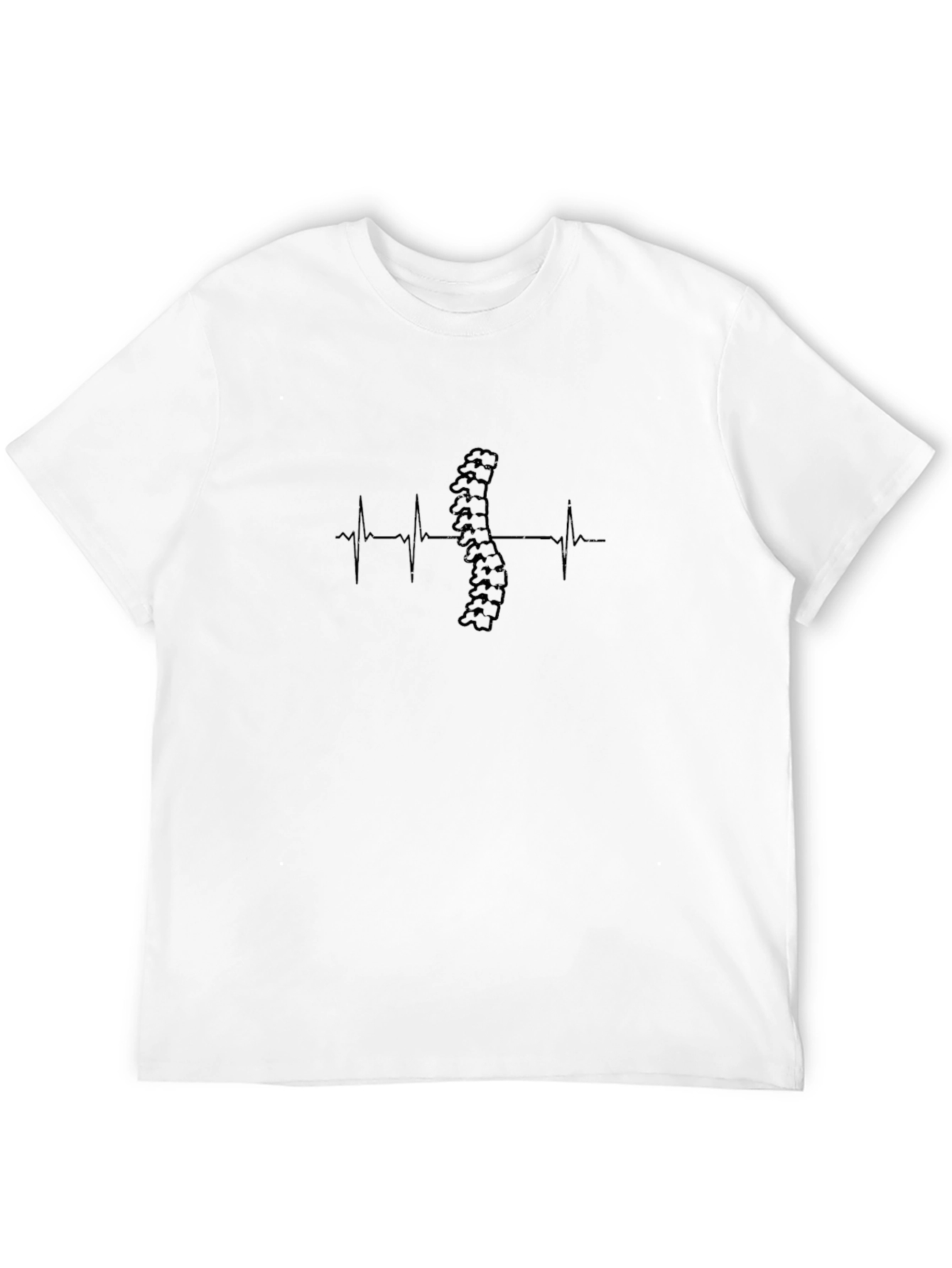 Spine Heartbeat Graphic Tee - Chiropractic T-Shirt