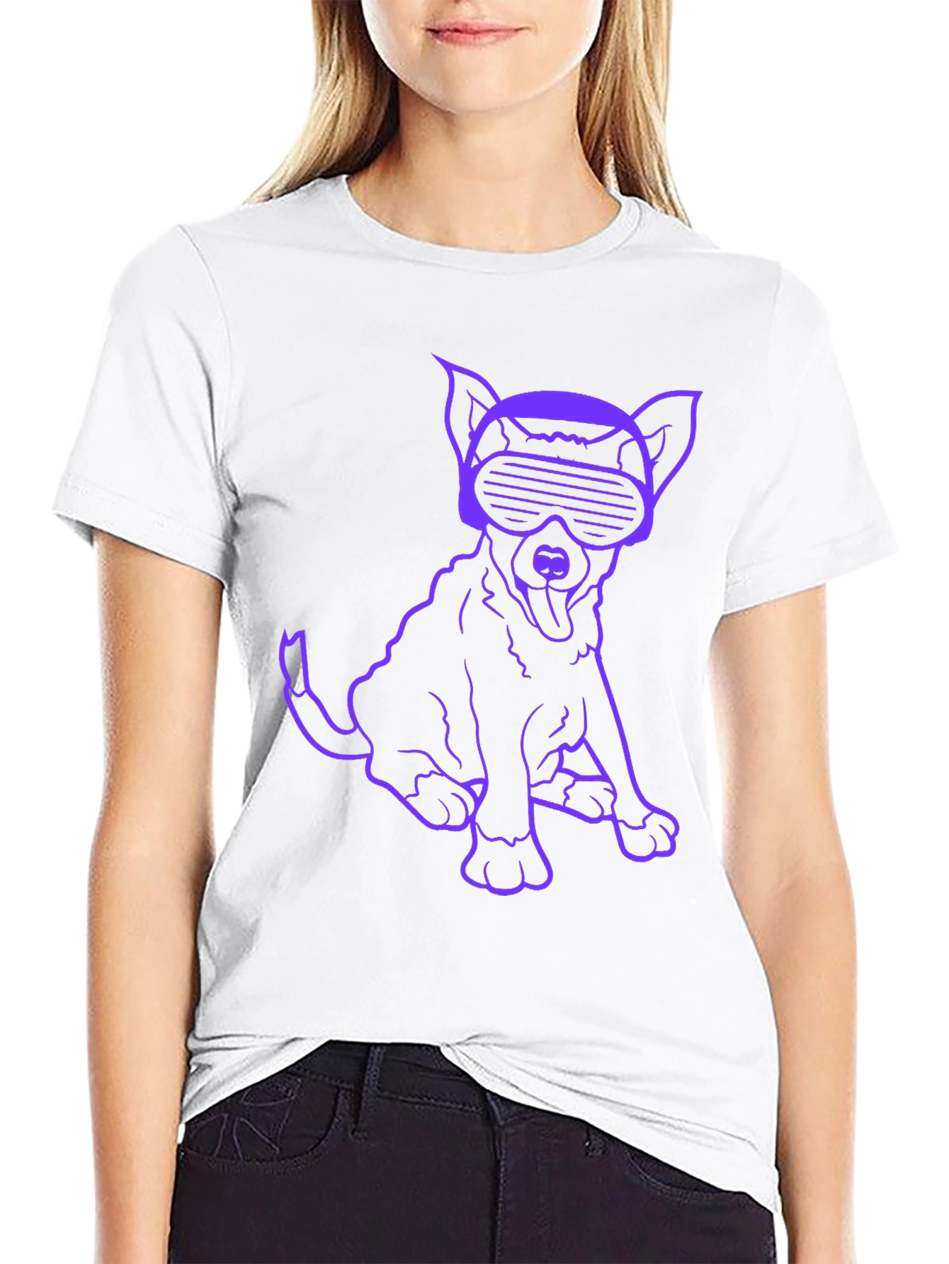 Cyber Pup T-Shirt - Cool Dog Graphic Tee