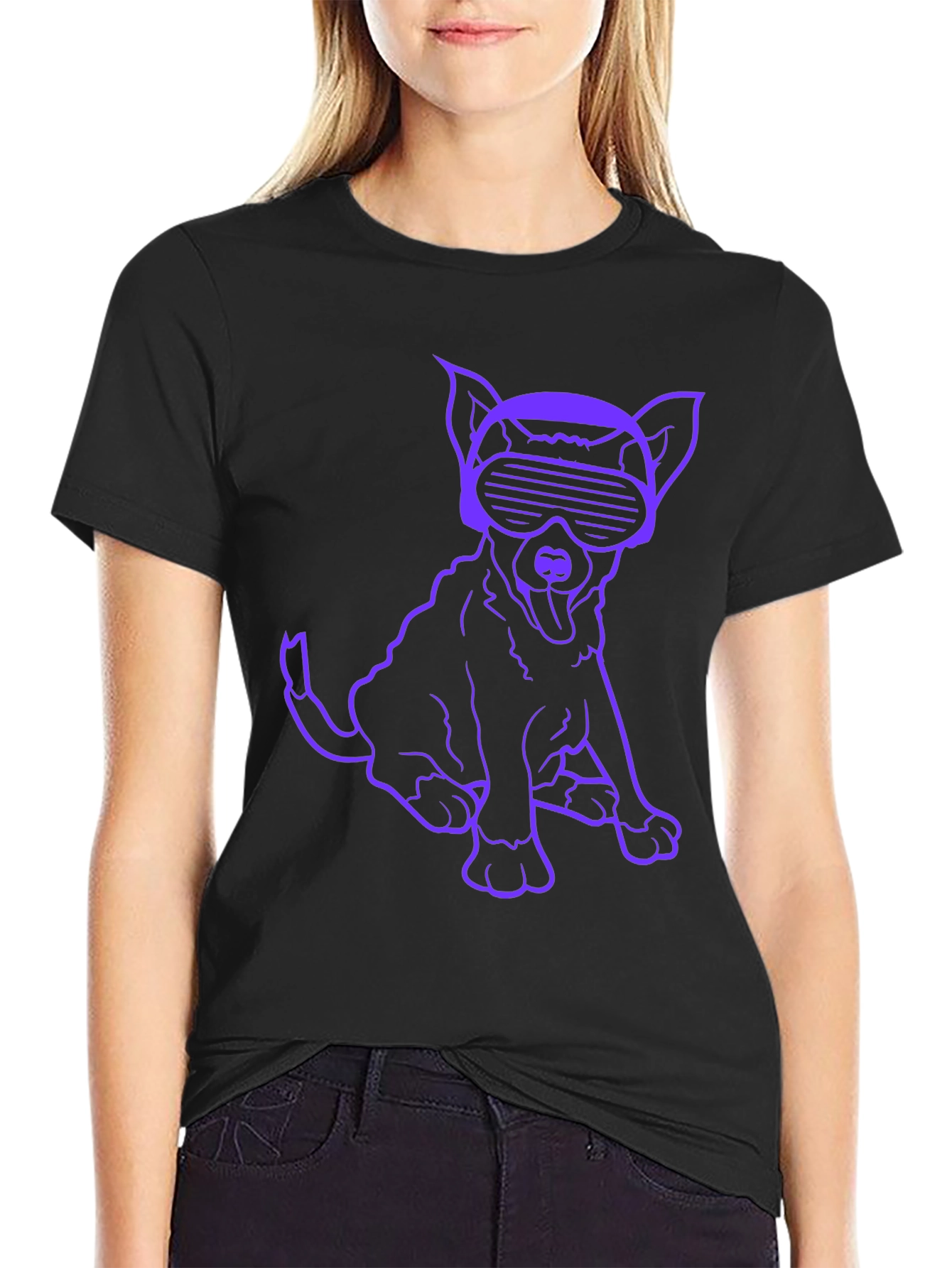 Cyber Pup T-Shirt - Cool Dog Graphic Tee
